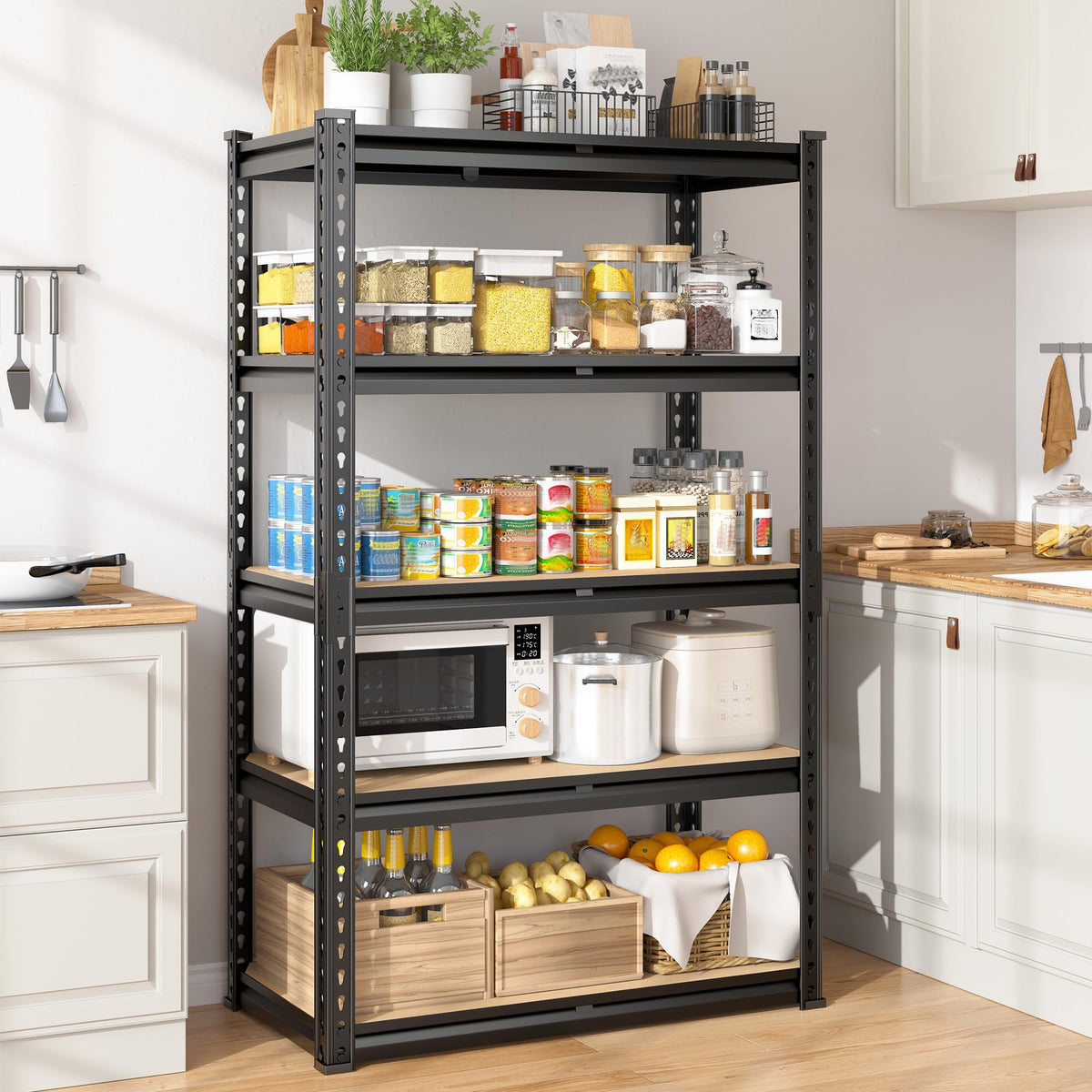 Storage Rack 60.01" H x 28.01" W x 14.01" D Shelves for Closet