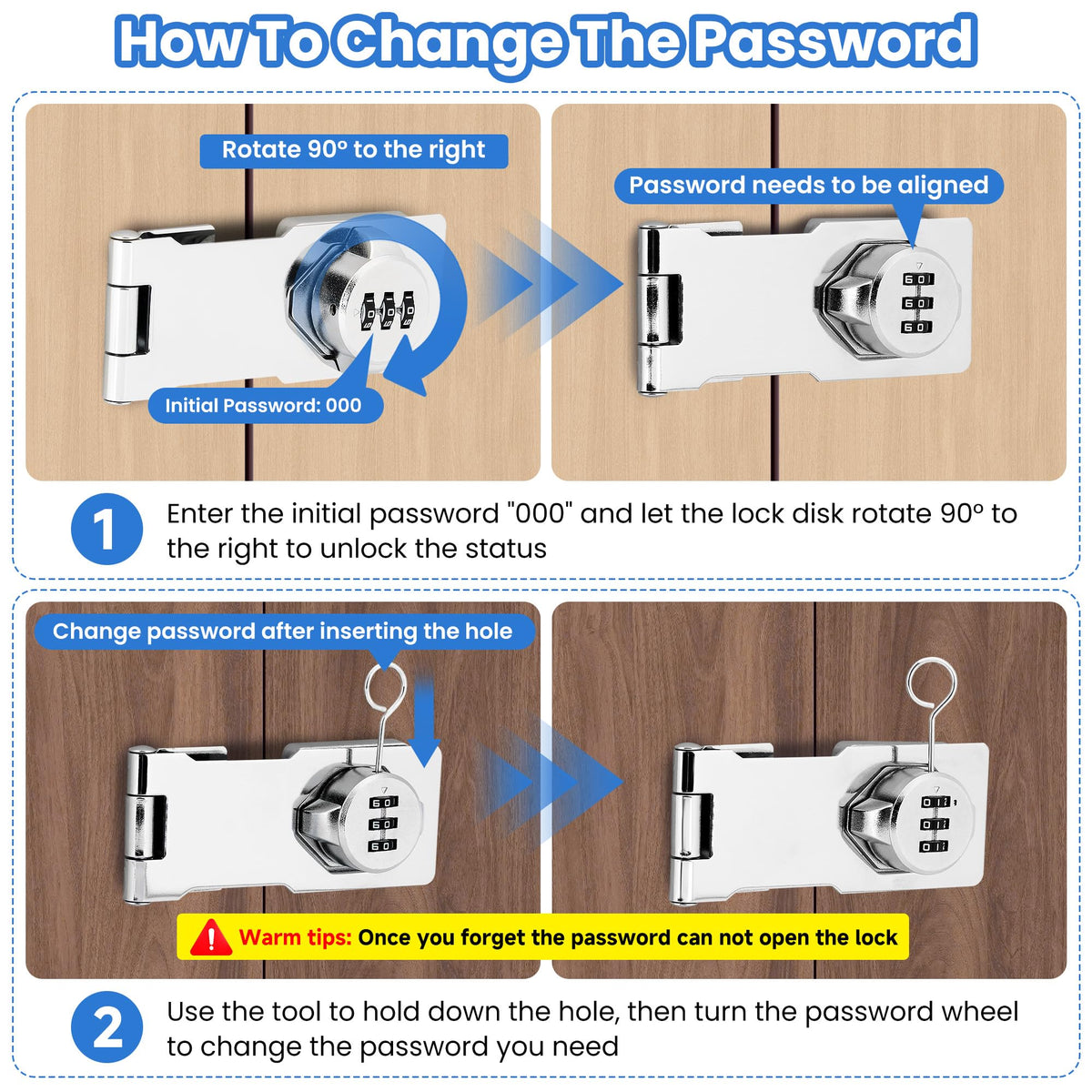 Keyless Cabinet Lock with Combination Code