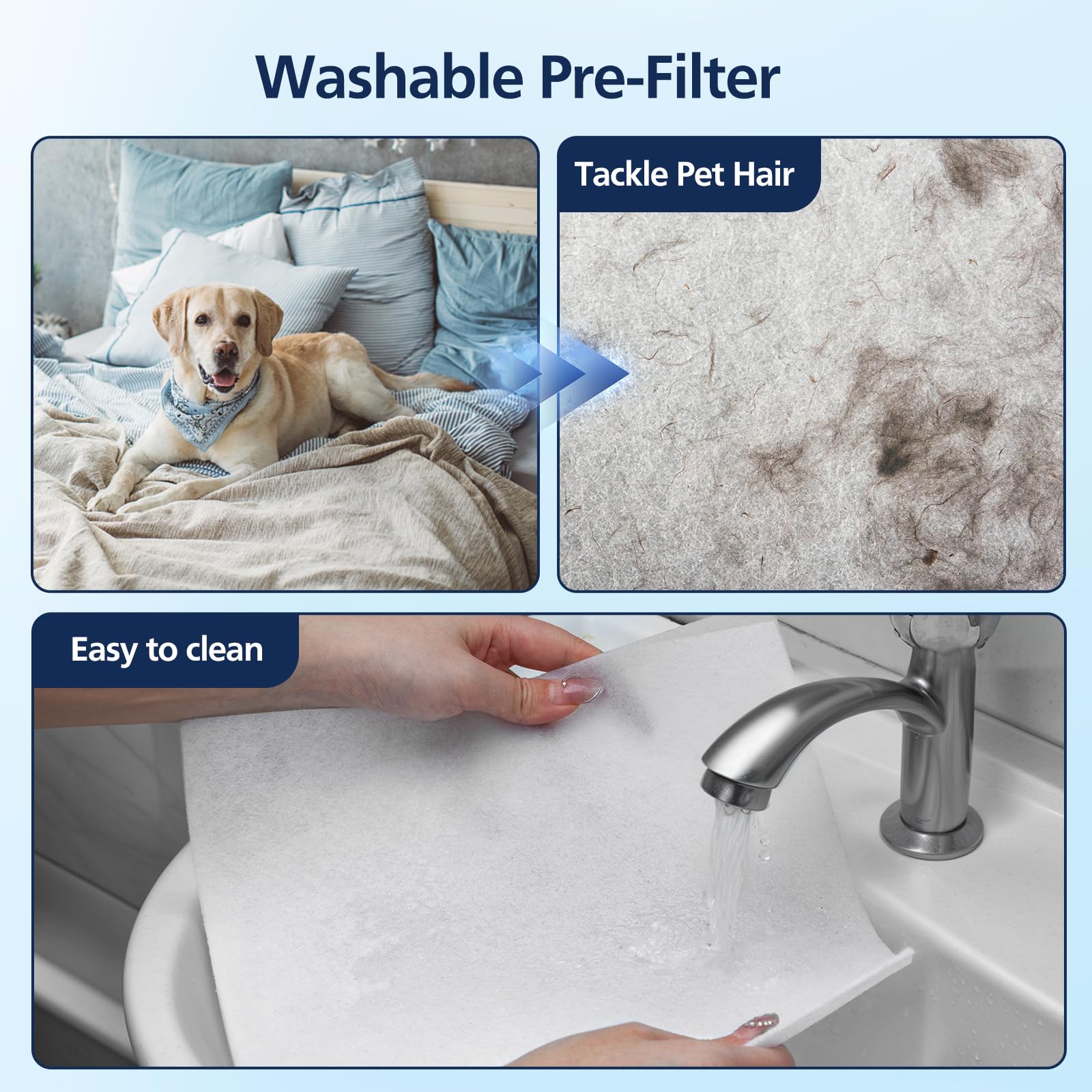 PR1 Replacement Filter for Mooka PR1 Air Purifier for Home Large Room (2 Count)