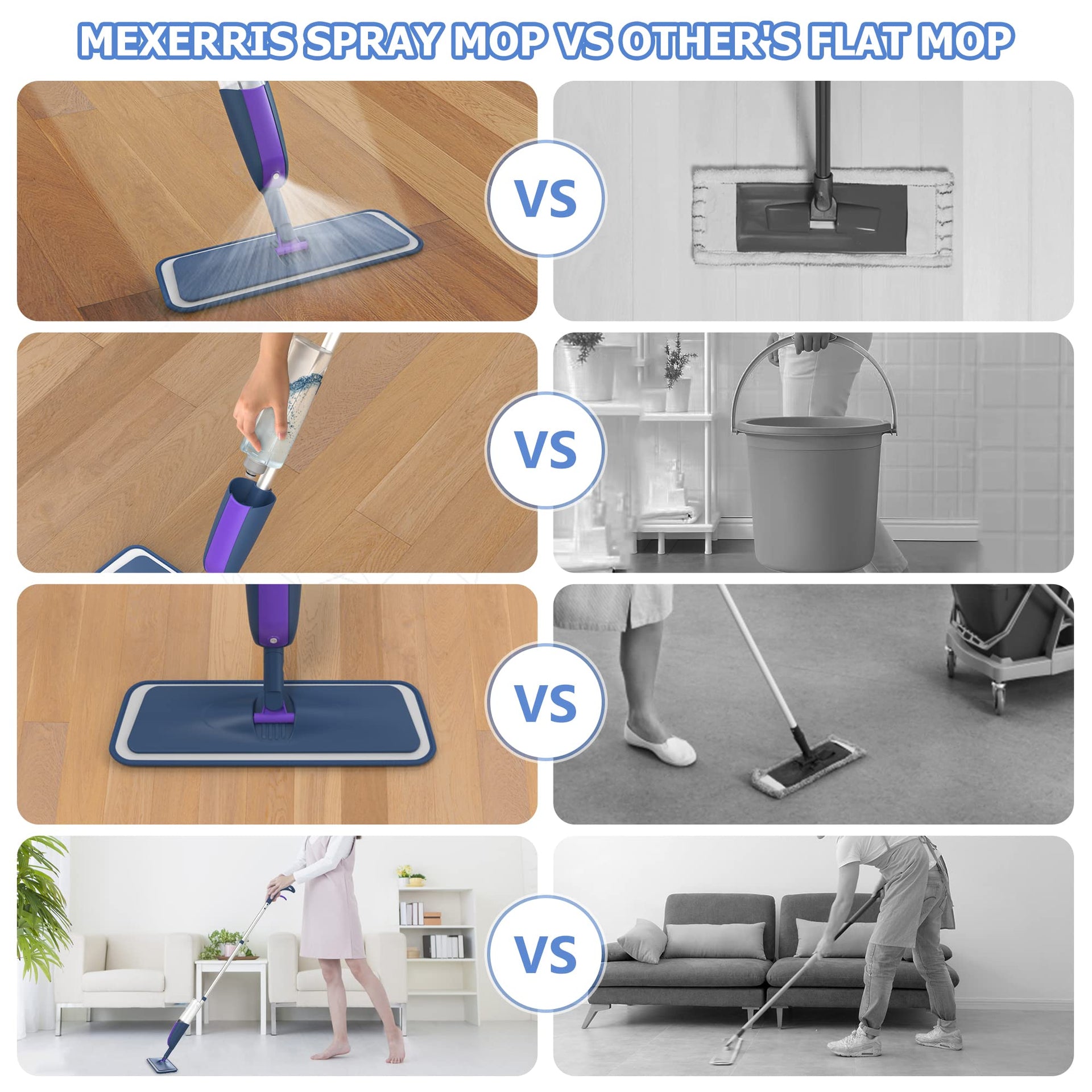 Spray Wet Mops for Floors Cleaning