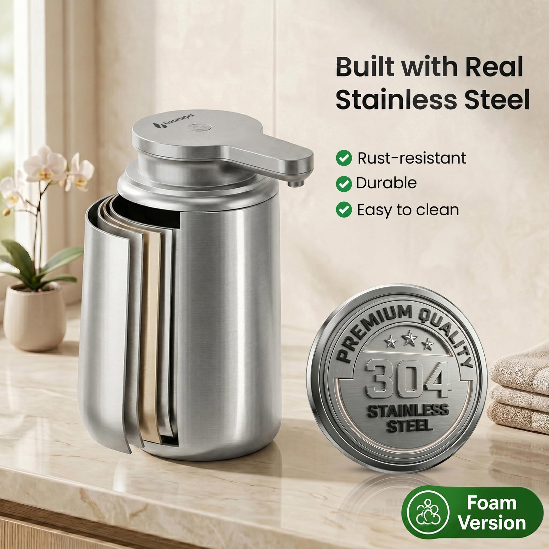 WaveJet Automatic Foaming Soap Dispenser Touchless Sensor