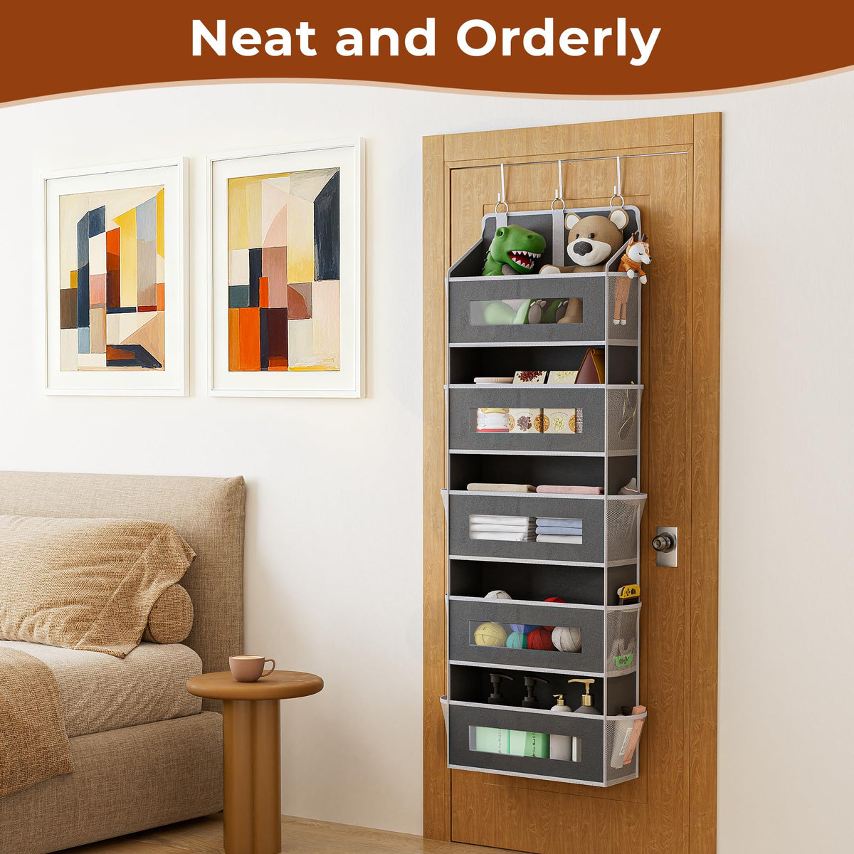 3 Pack 5 Tier Over The Door Organizer Space (3 Count)