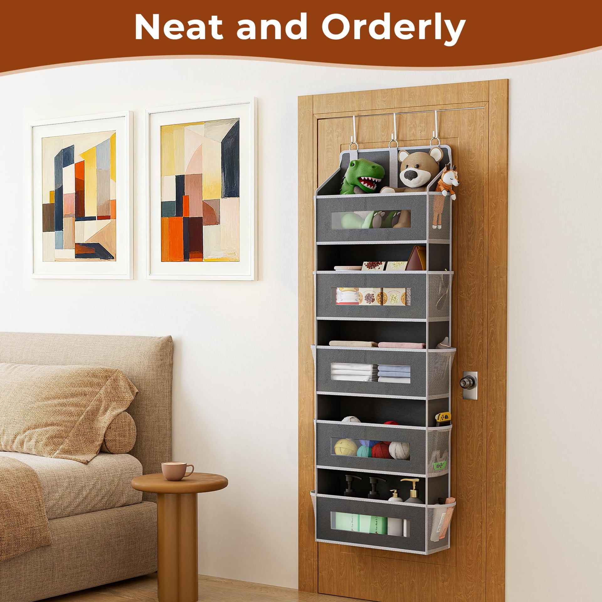 2 Pack 5 Tier Over The Door Organizer Space (2 Count)