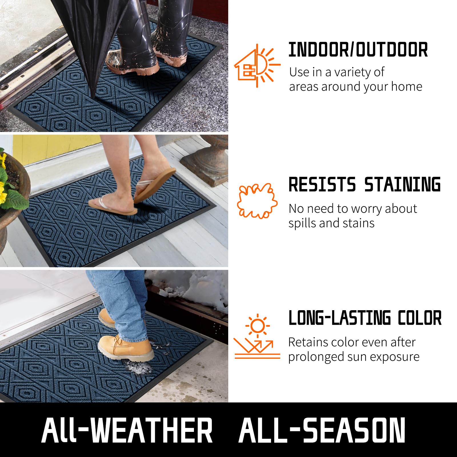 Door Mat Outdoor Indoor Entrance Welcome Mat