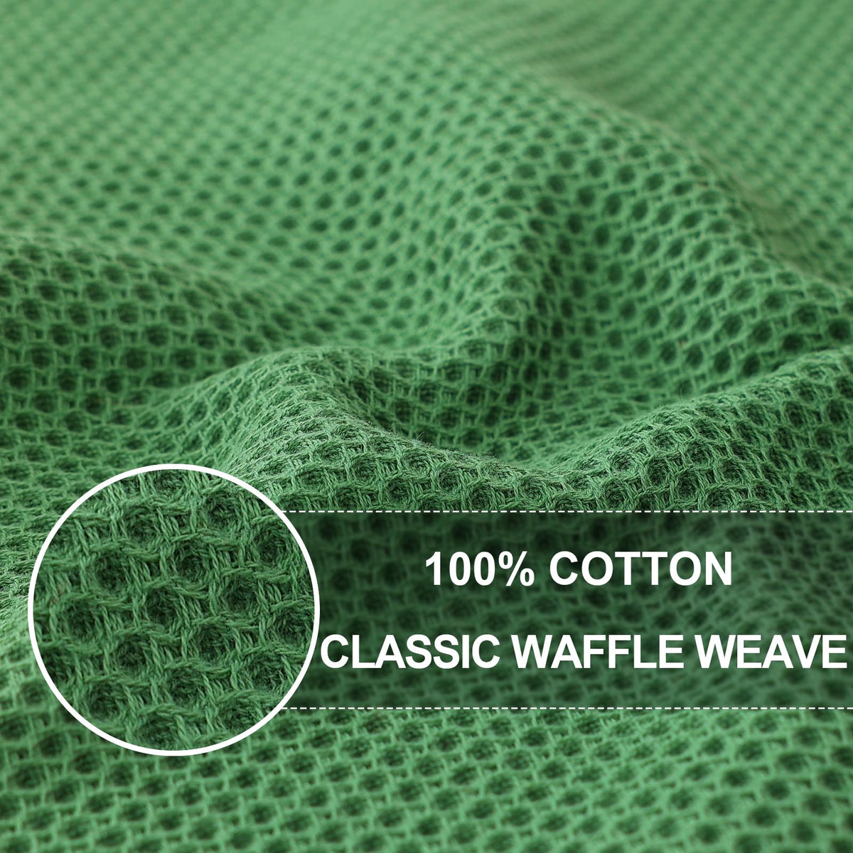 100% Cotton Oversized Waffle Weave Kitchen Towels 6 (6 Count)