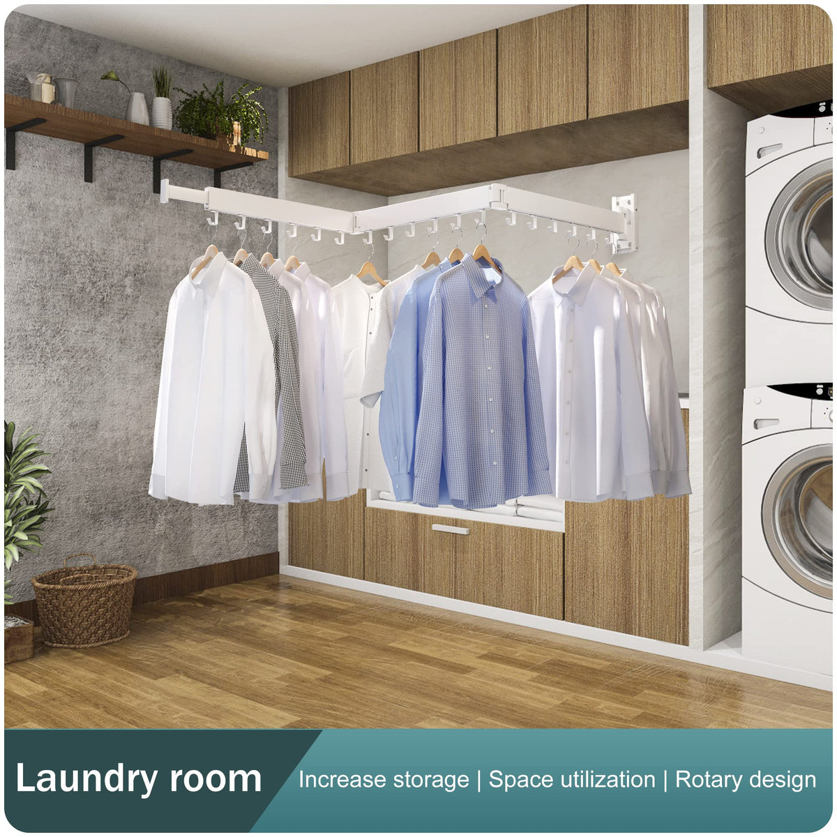 Wall Mounted Clothes Drying Rack