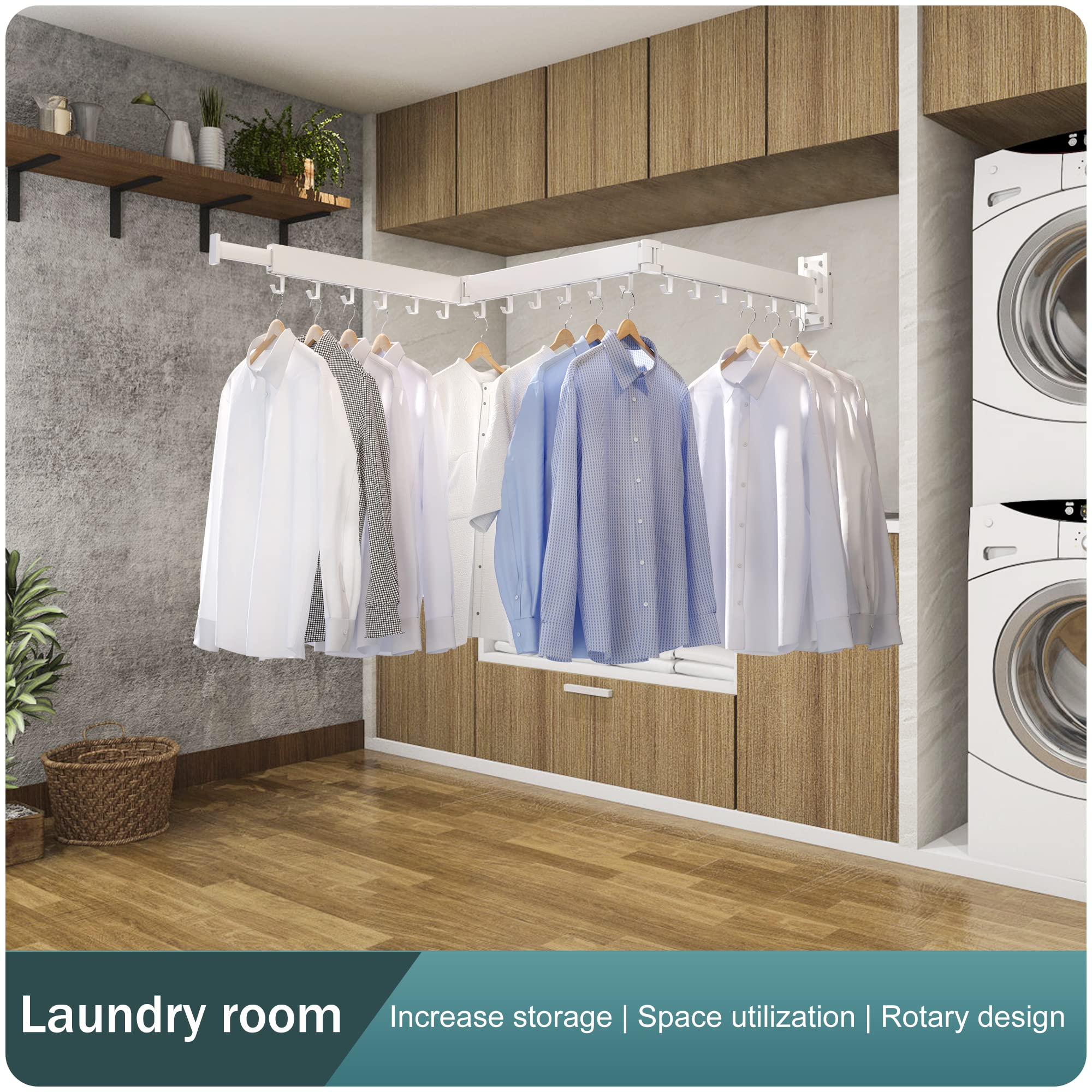 Wall Mounted Clothes Drying Rack