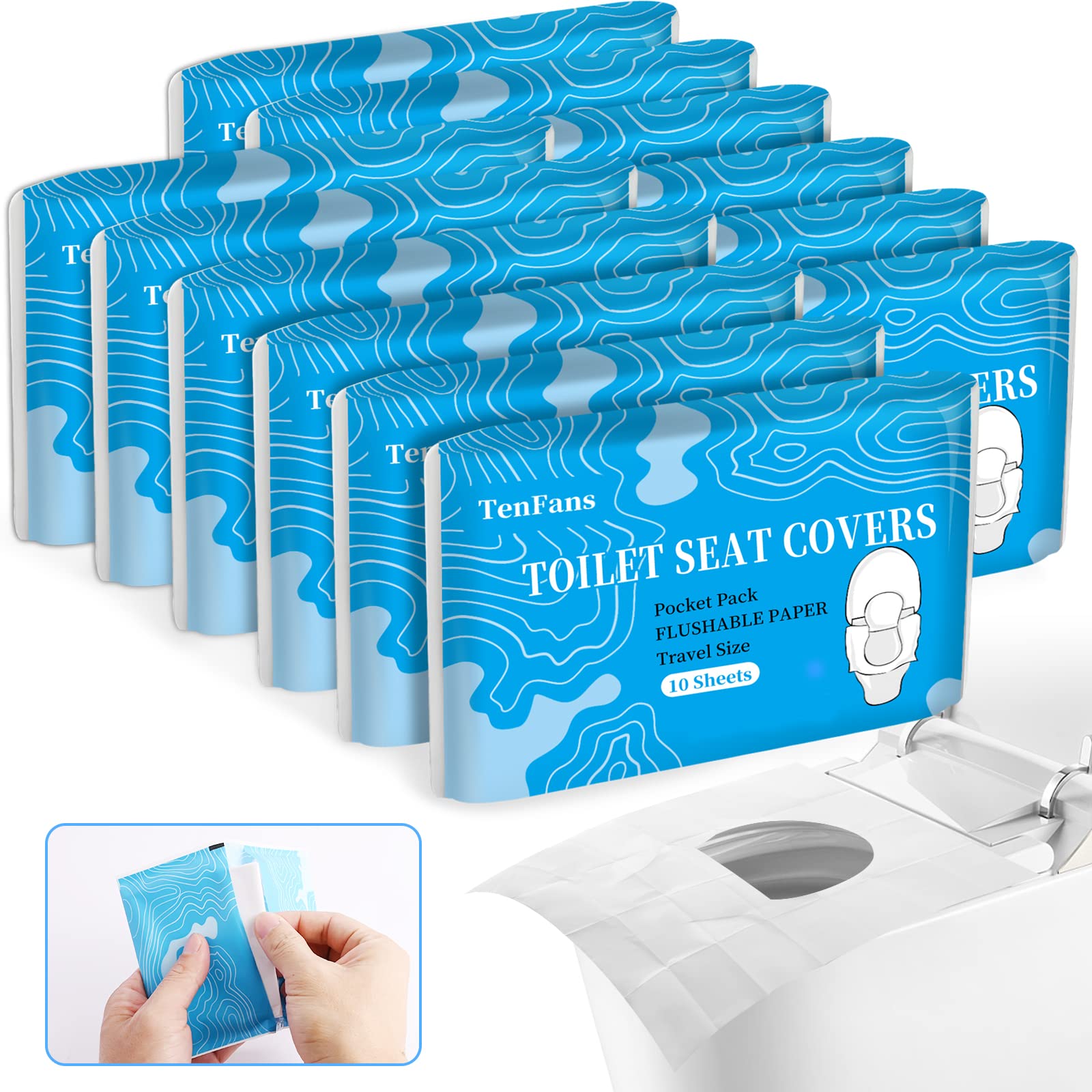 Toilet Seat Covers 120 Pack (120 Count)