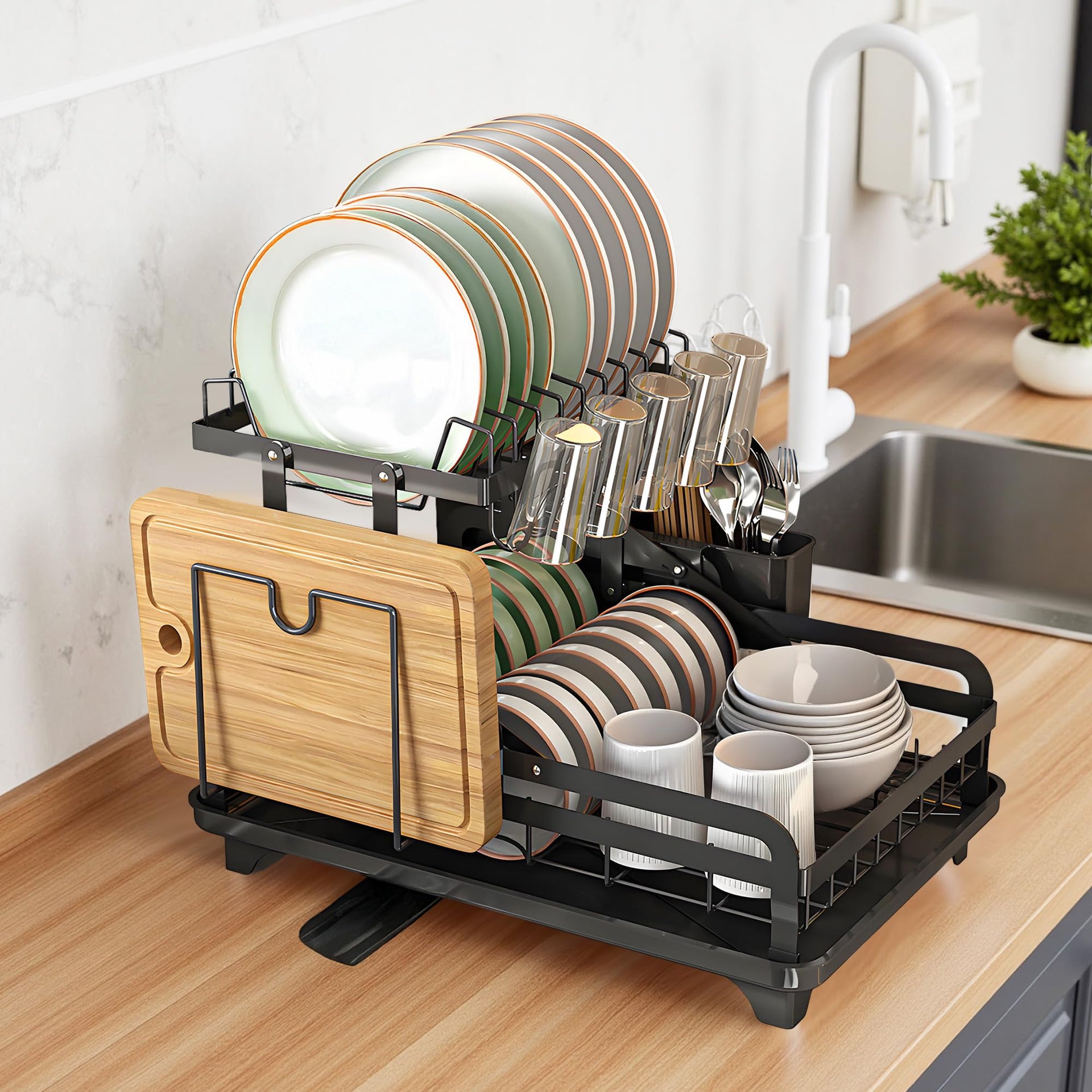 2 Tier Dish Drying Rack
