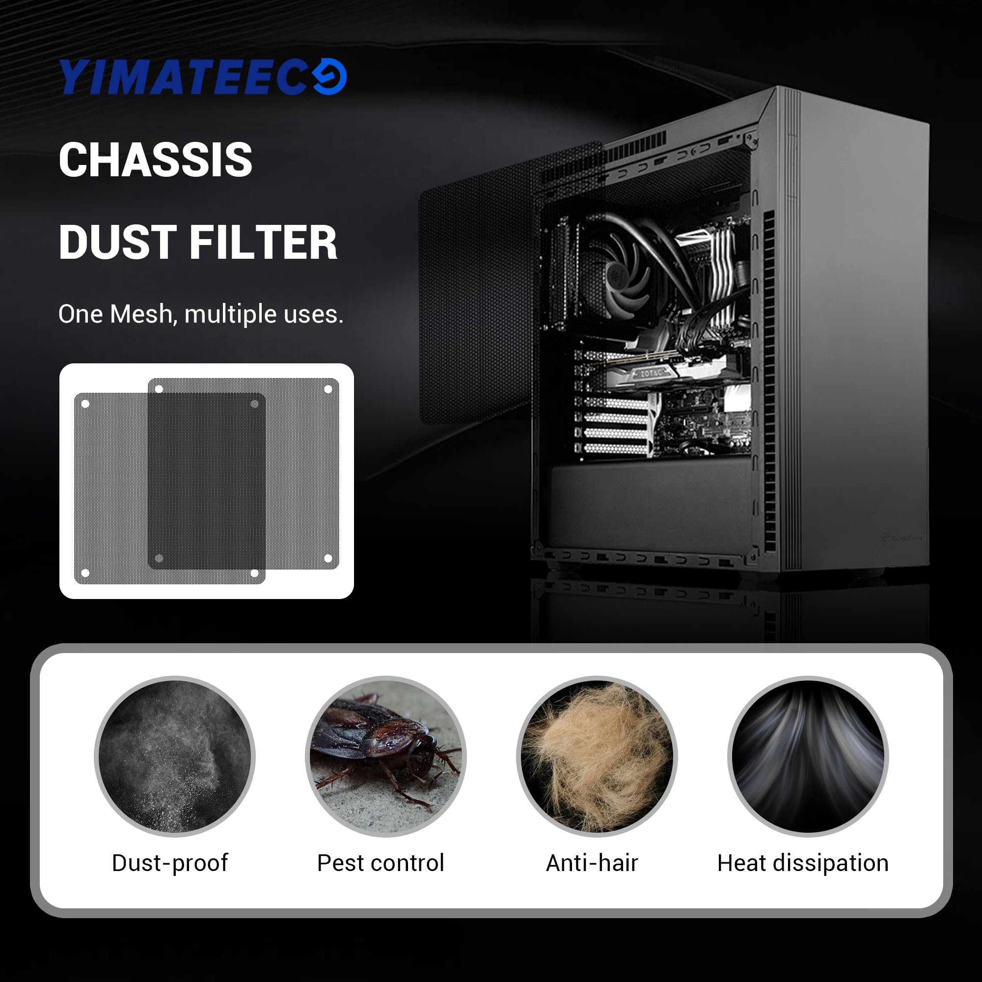 140mm Fan Dust Filter PC