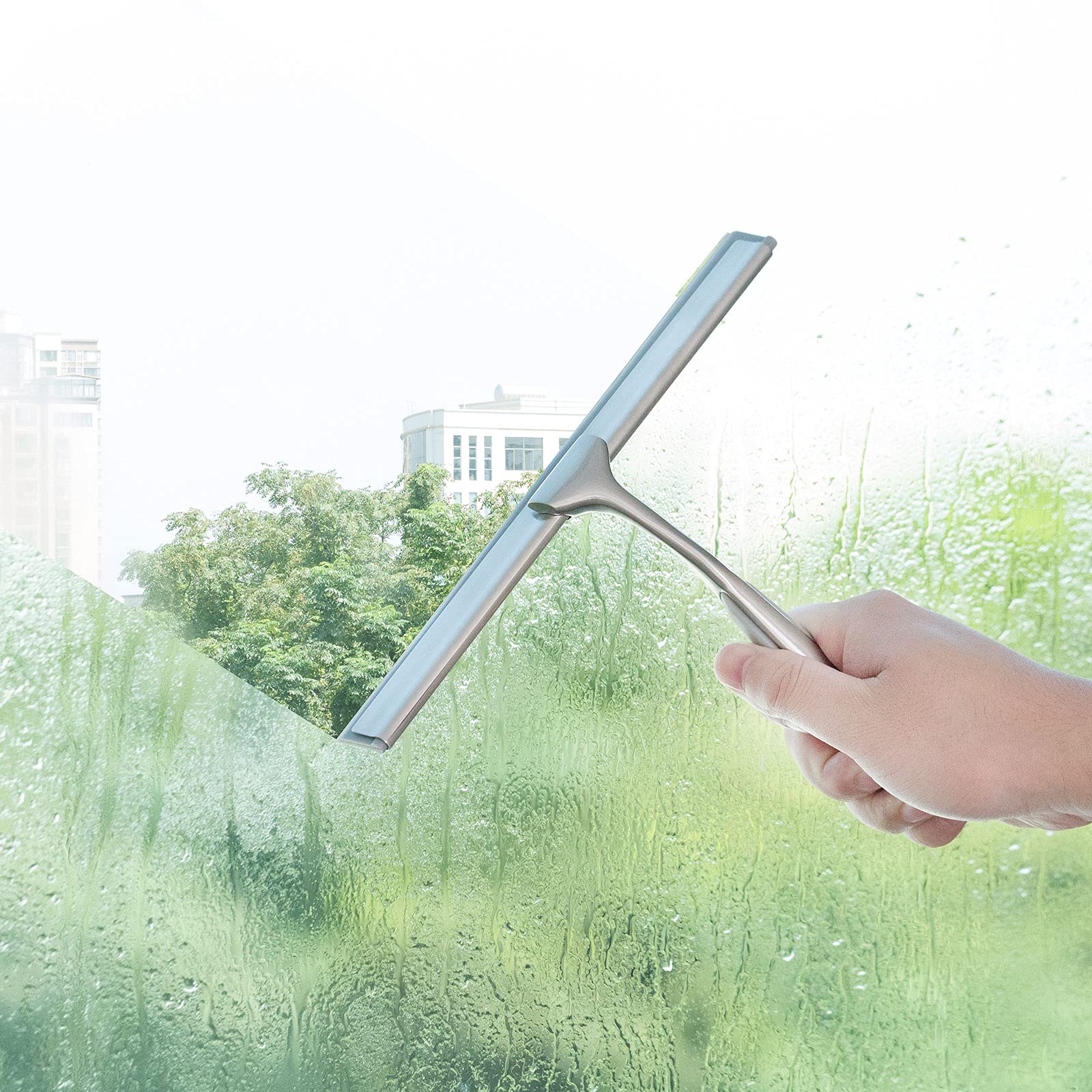 Shower Squeegee for Shower Doors 10 Inch Bathroom Squeegee for Windows