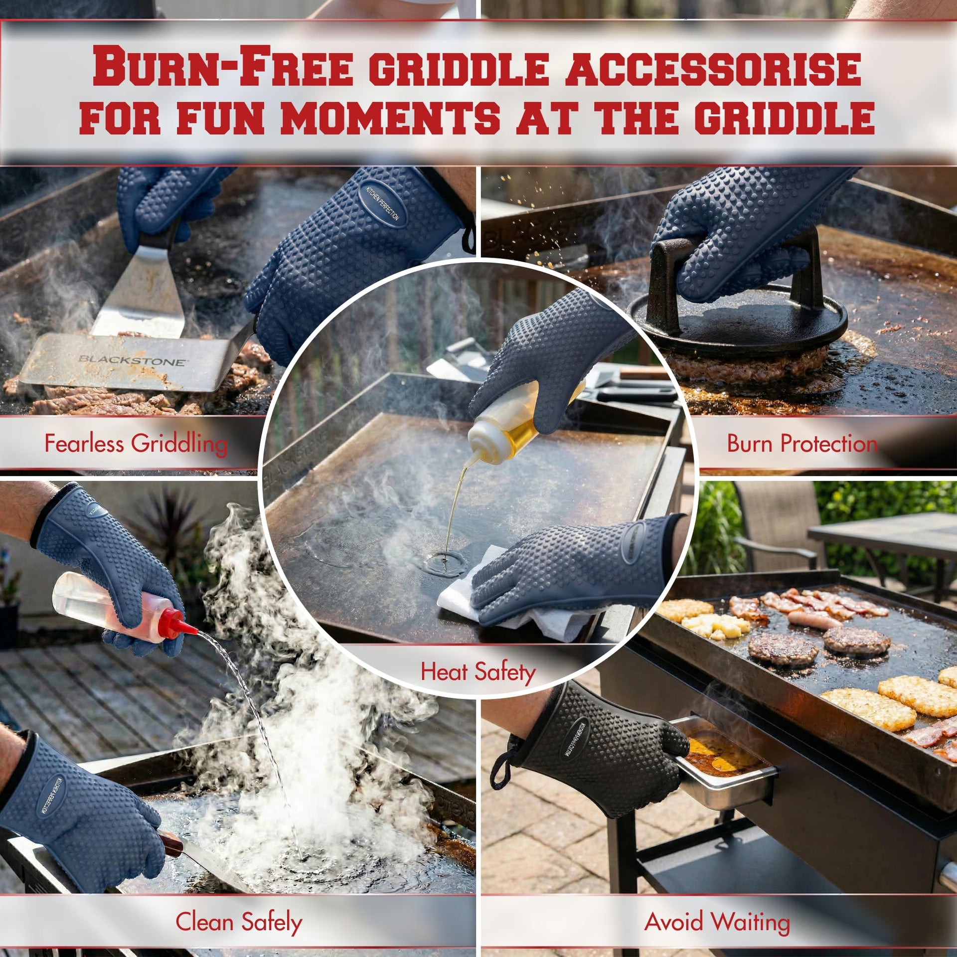XL Silicone Griddle Gloves