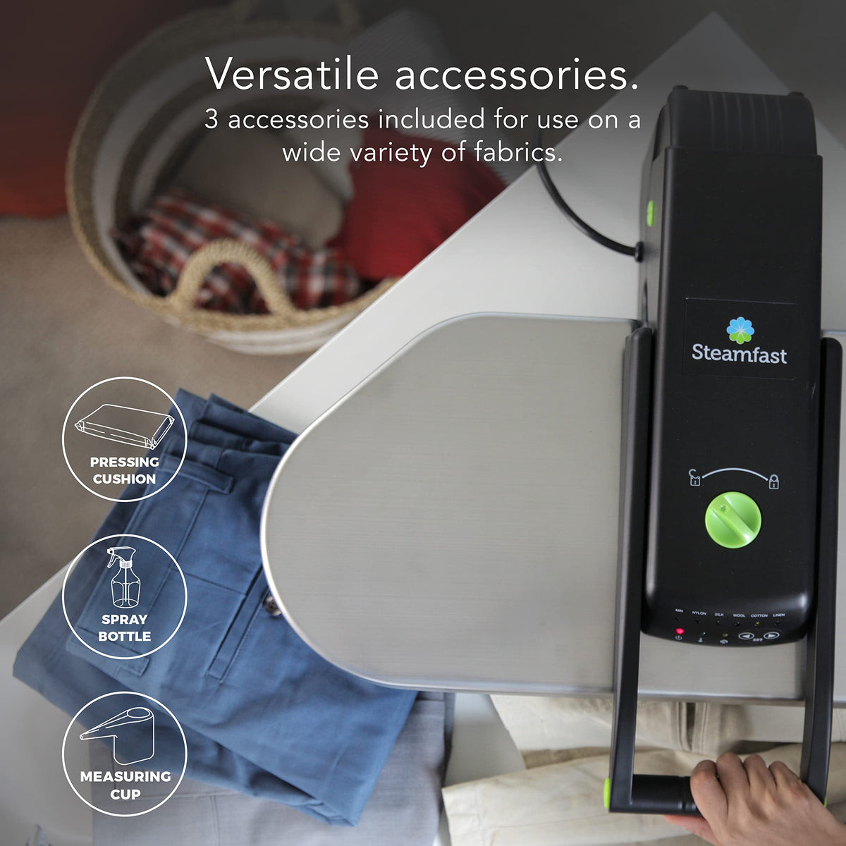 SF 680 Digital Steam Press with Multiple Fabric Settings and Steam Burst Function