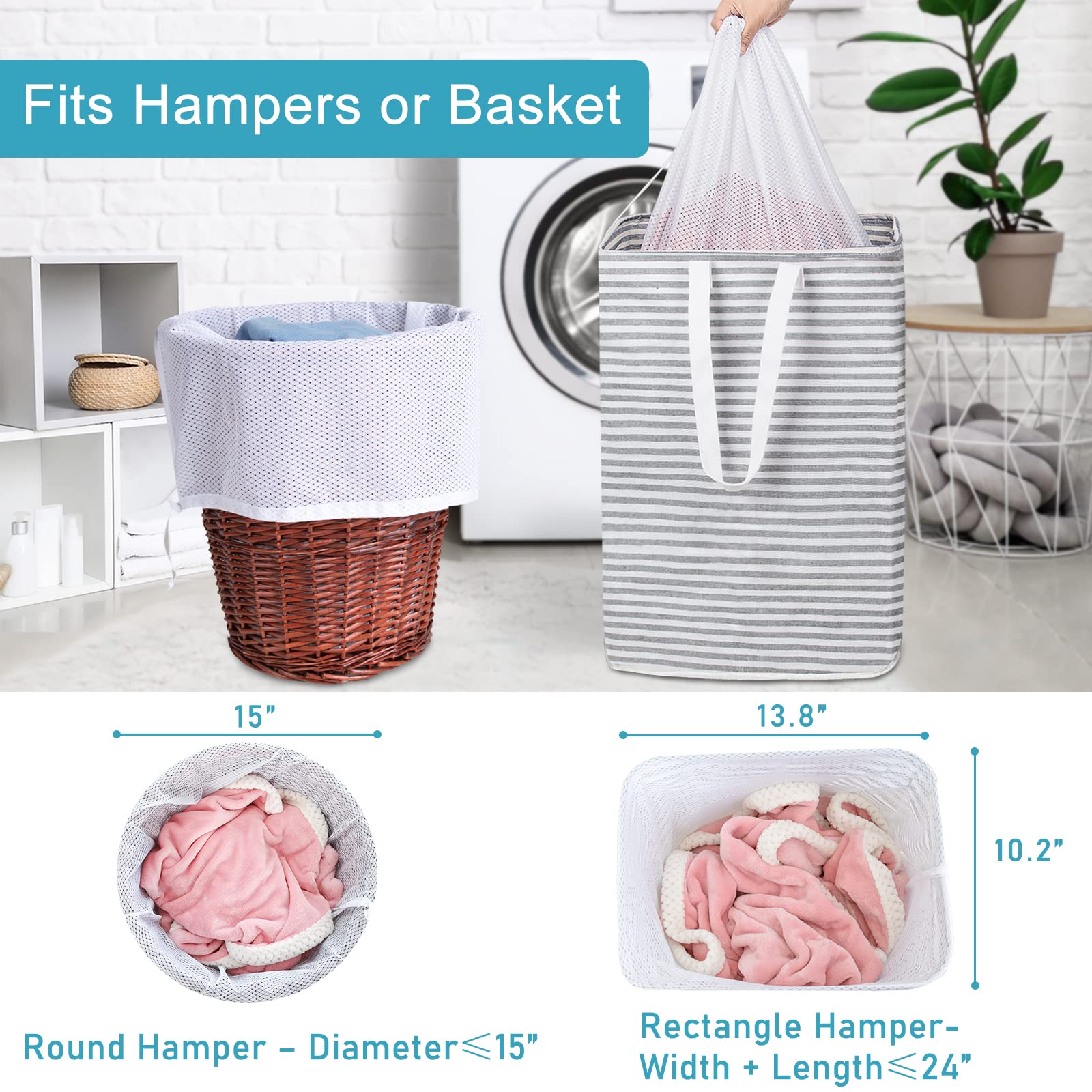 Heavy Duty Diamond Mesh Laundry Bag