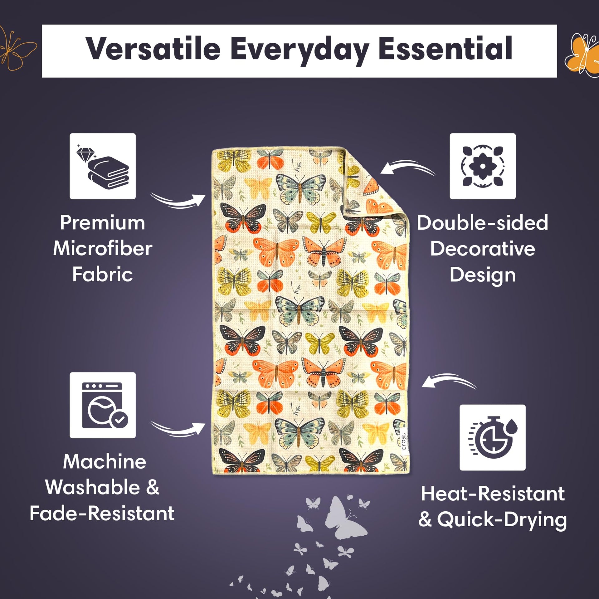Microfiber Hand Towel & Washcloth Set (2 Count)