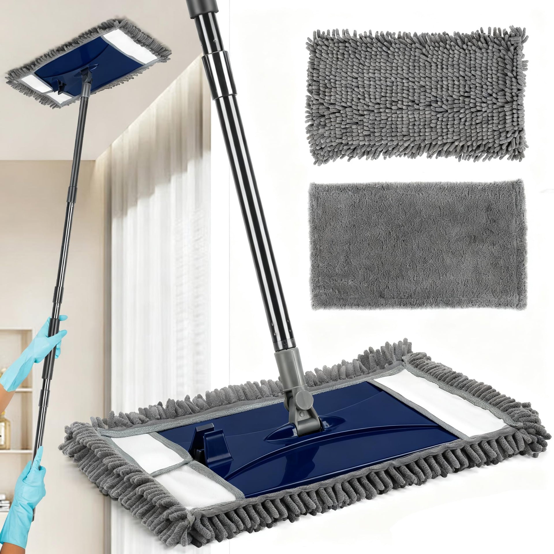 Wall Cleaner Mop with Long Handle (2 Count)