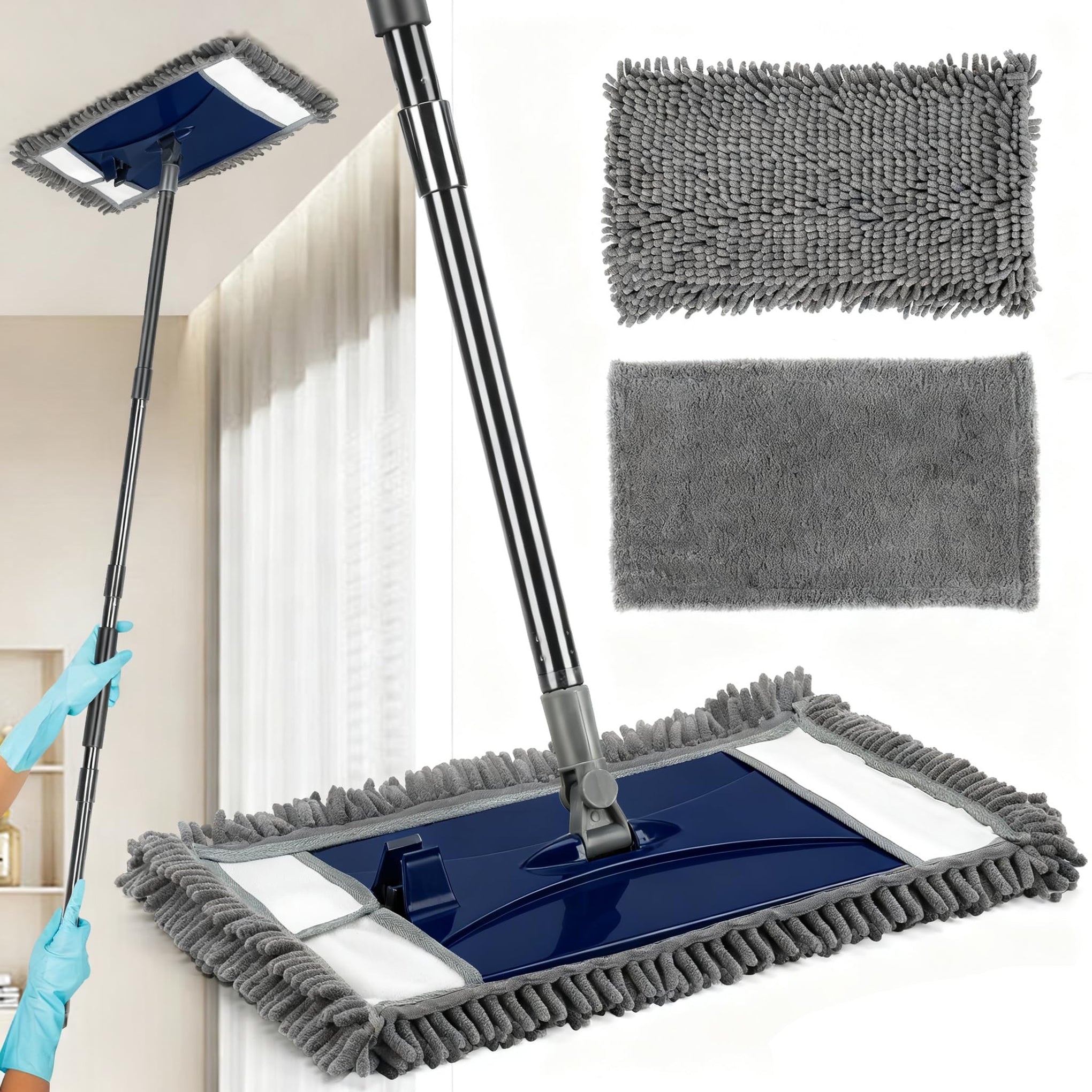 Wall Cleaner Mop with Long Handle (2 Count)