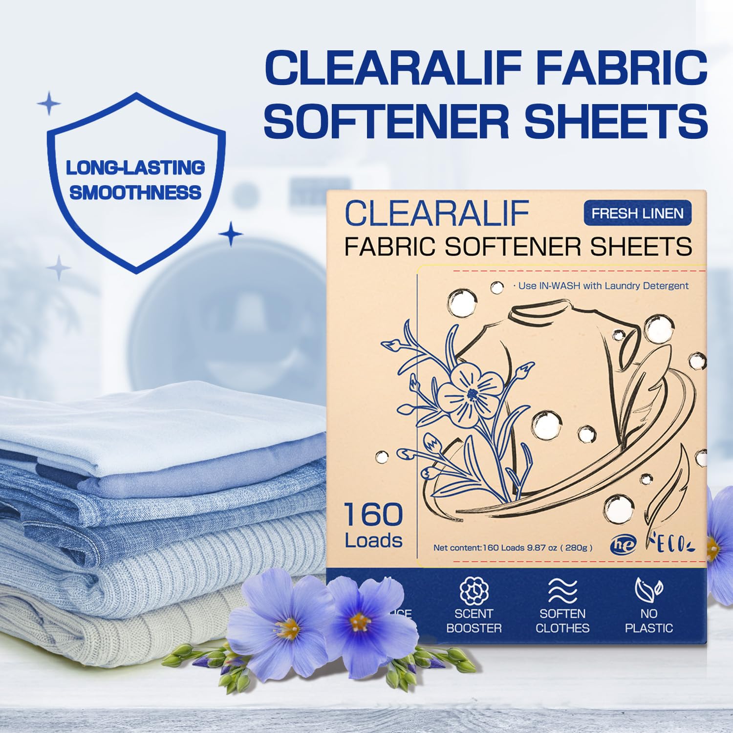 Liquidless Fabric Softener Sheets (160 Count)