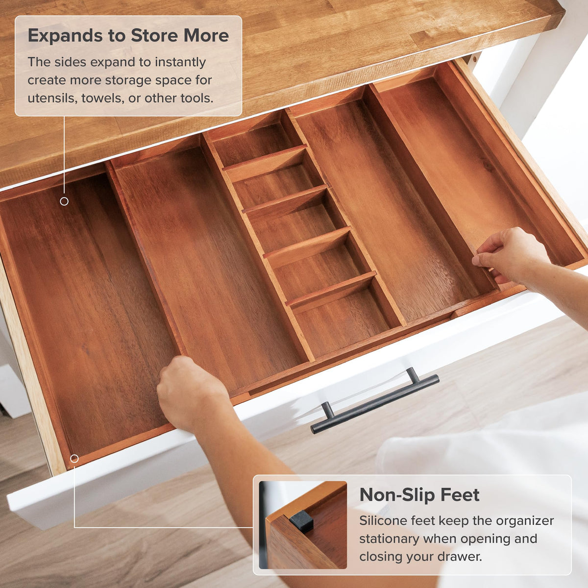 Utensil & Junk Drawer Organizer