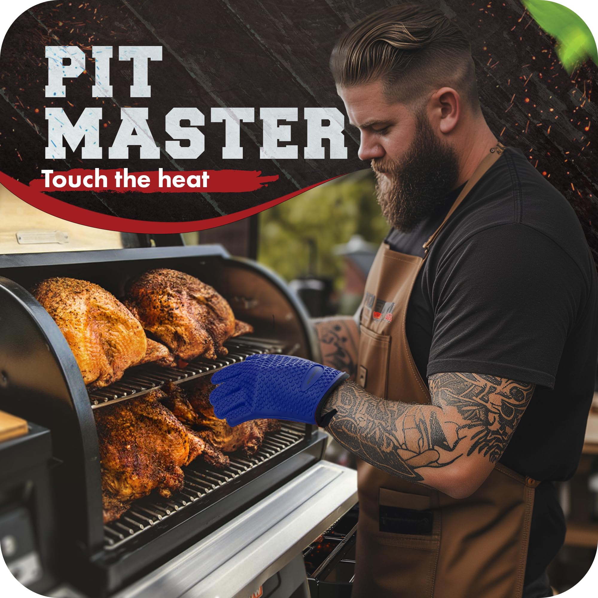 Silicone Smoker BBQ Gloves