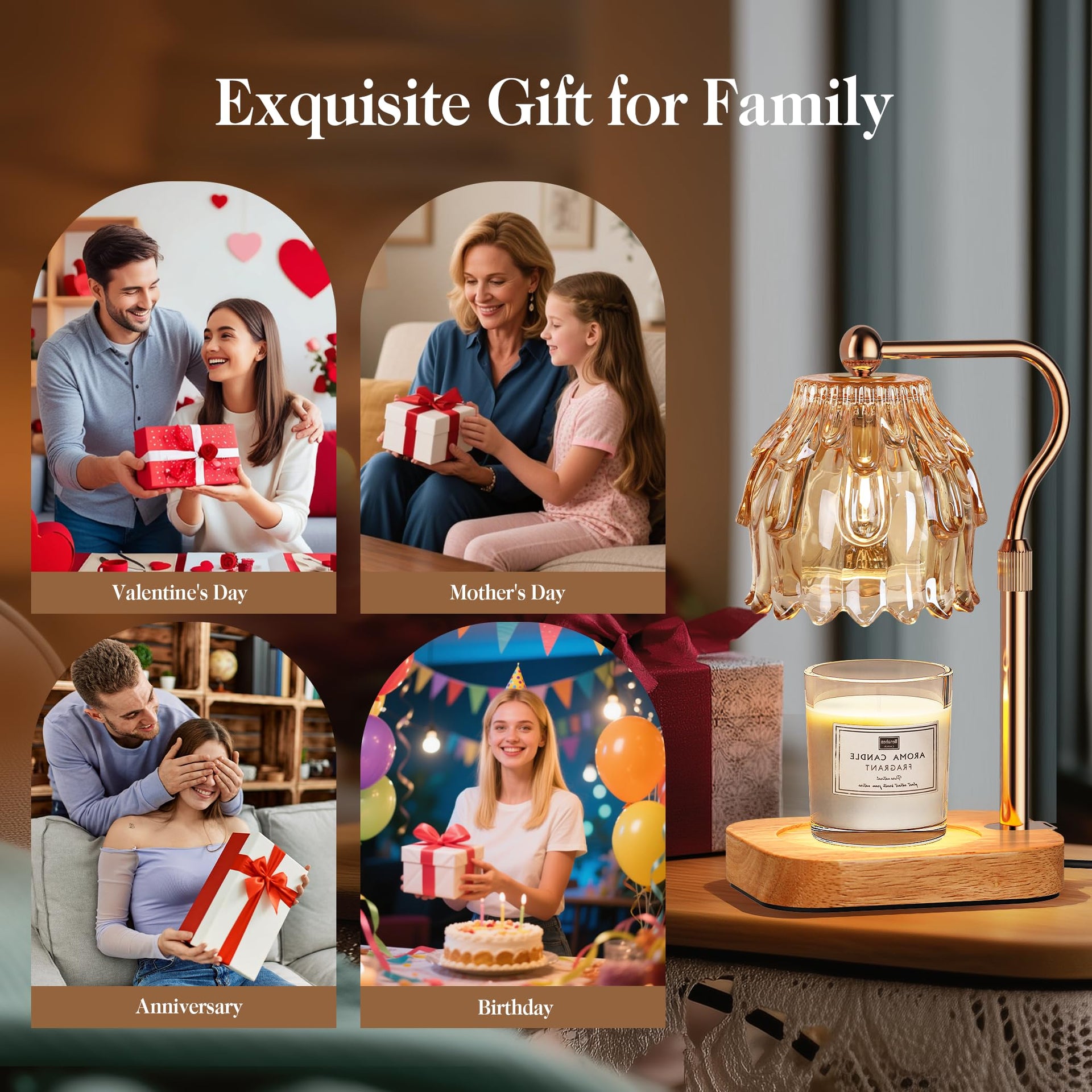 Candle Warmer Lamp with Timer Dimmer