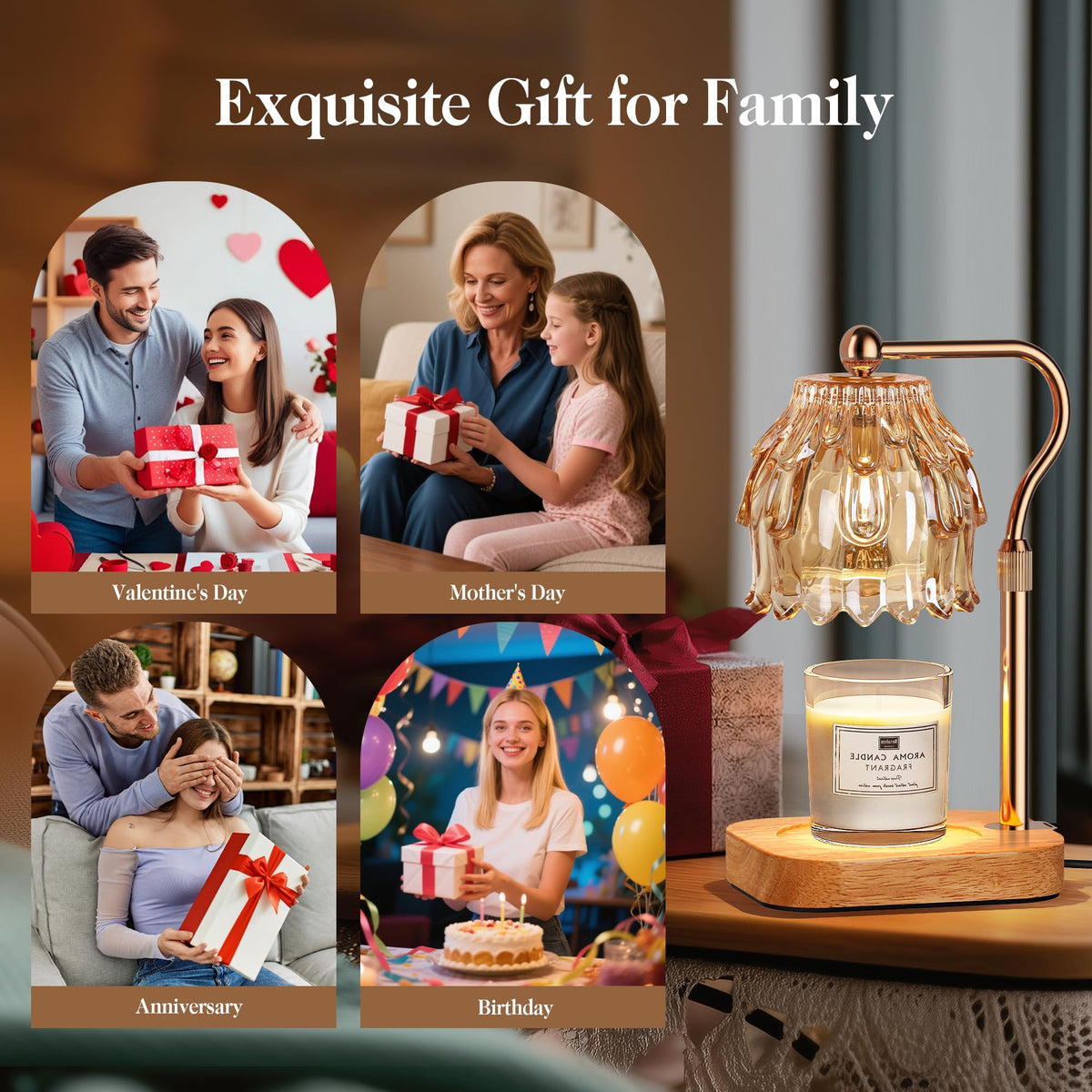 Candle Warmer Lamp with Timer Dimmer