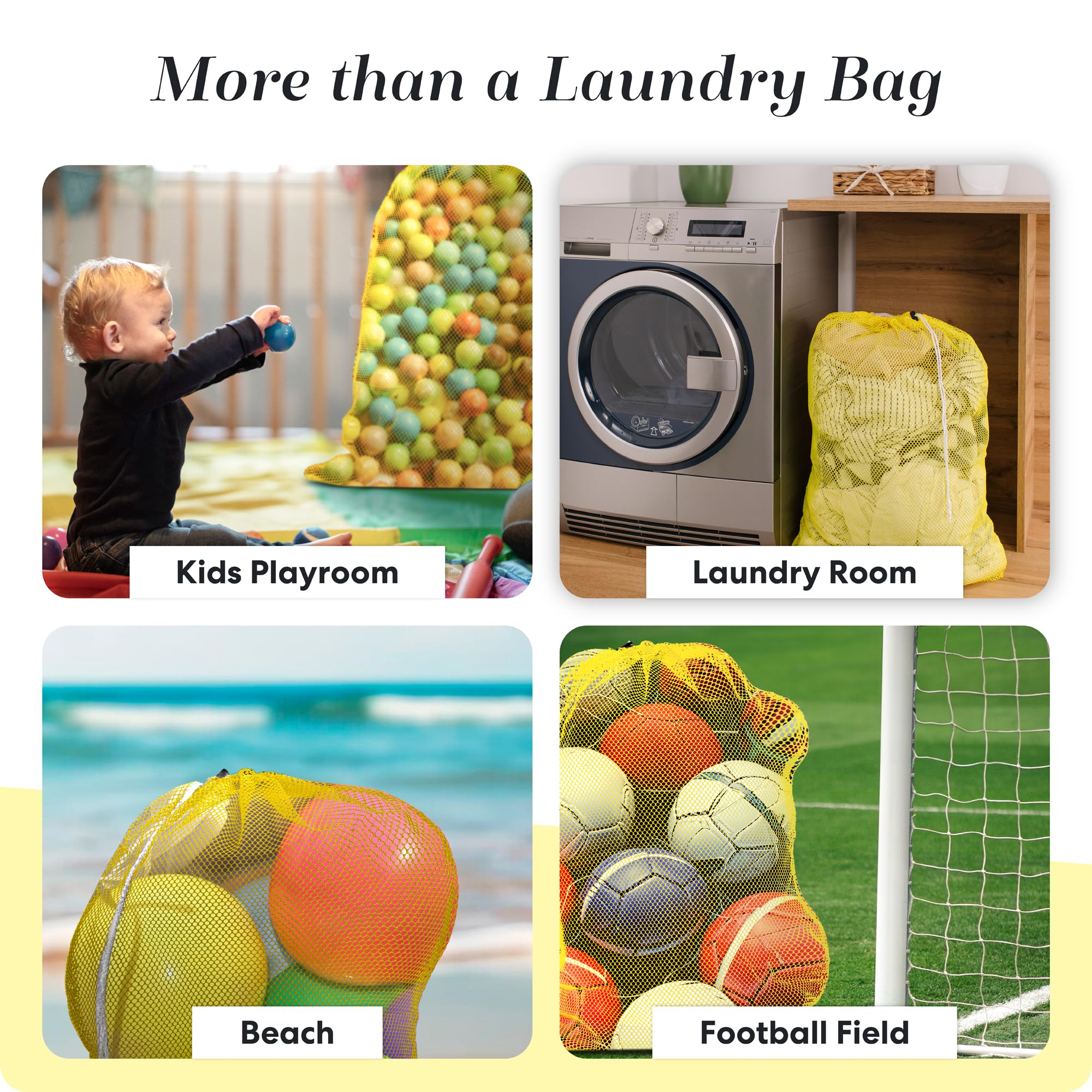 Mesh XL Laundry Bag 24"x36" 2 (2 Count)