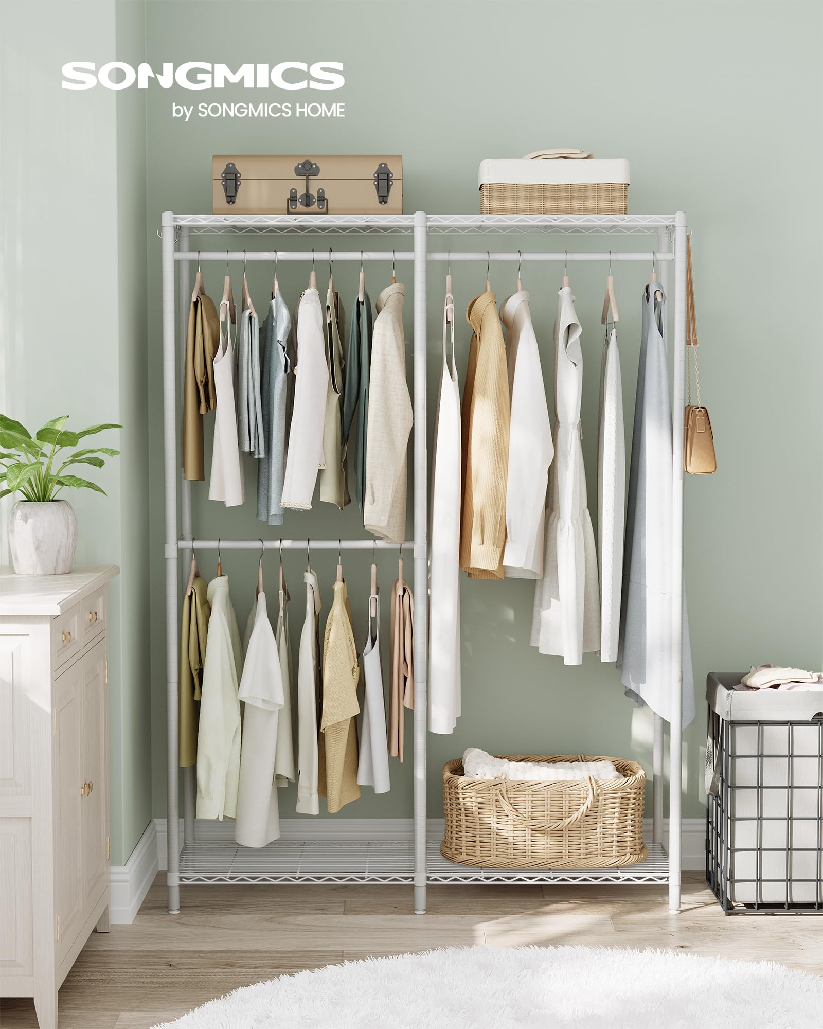 Clothes Rack Freestanding Wardrobe Closet
