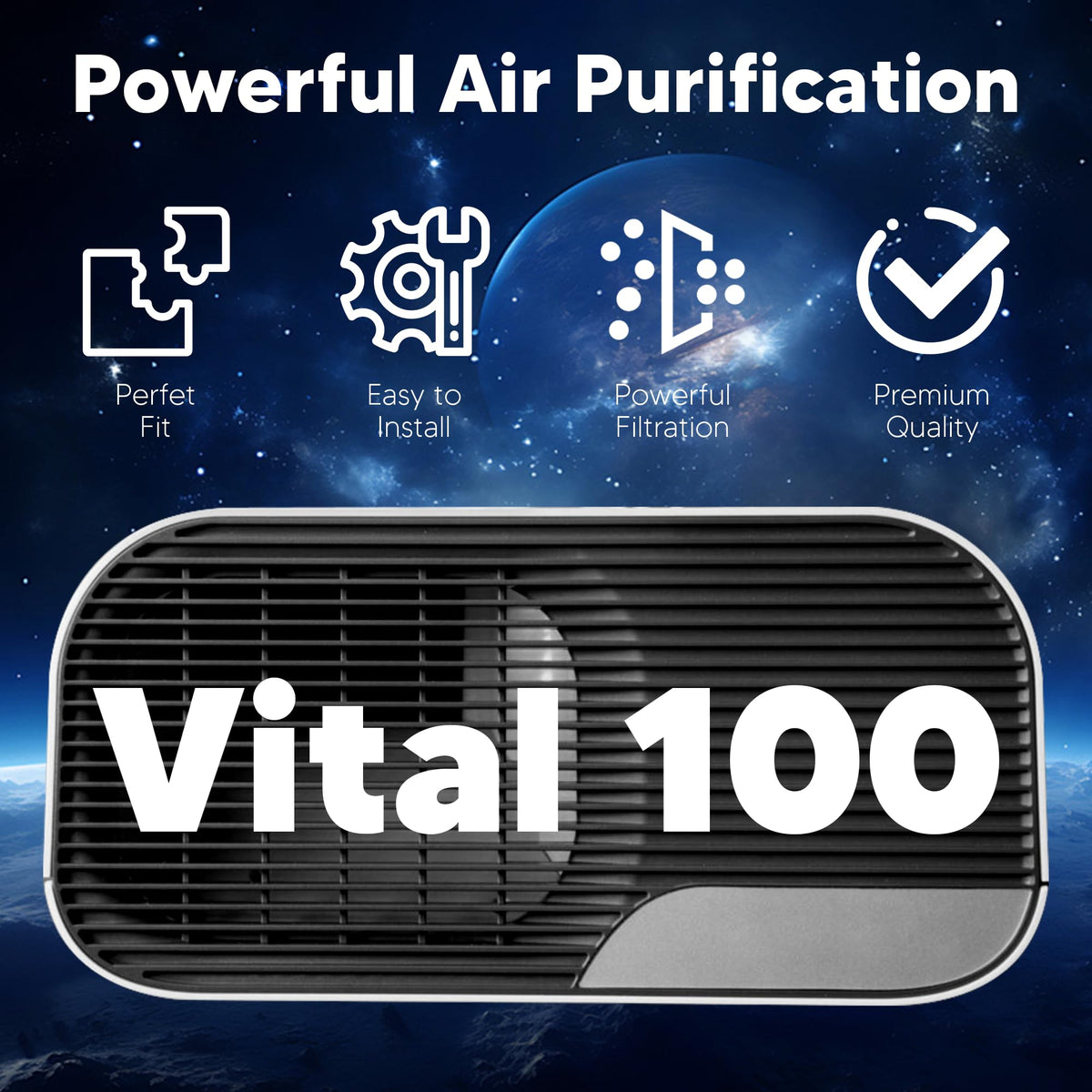 Vital 100 Replacement Filter for LEVOIT Vital 100 Air Purifier
