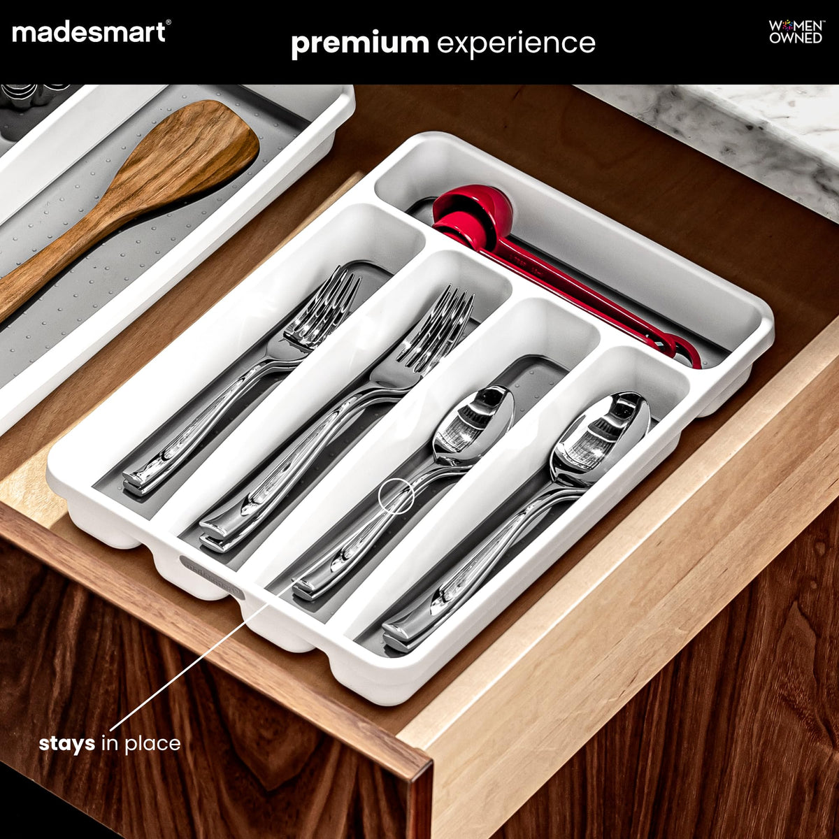 Classic 5 Compartment Compact Silverware Tray