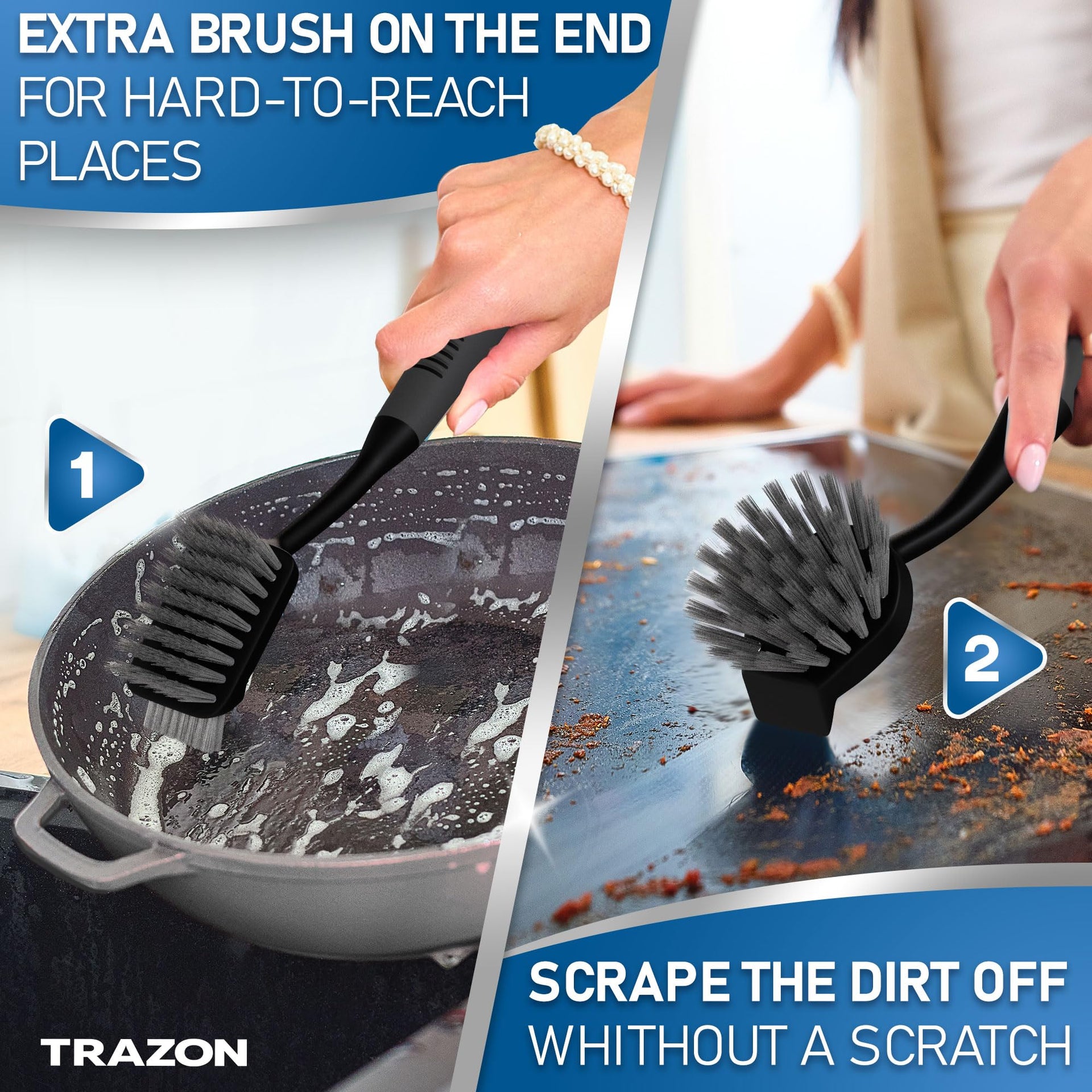 Dish Brush Set of 5 with Holder (5 Count)