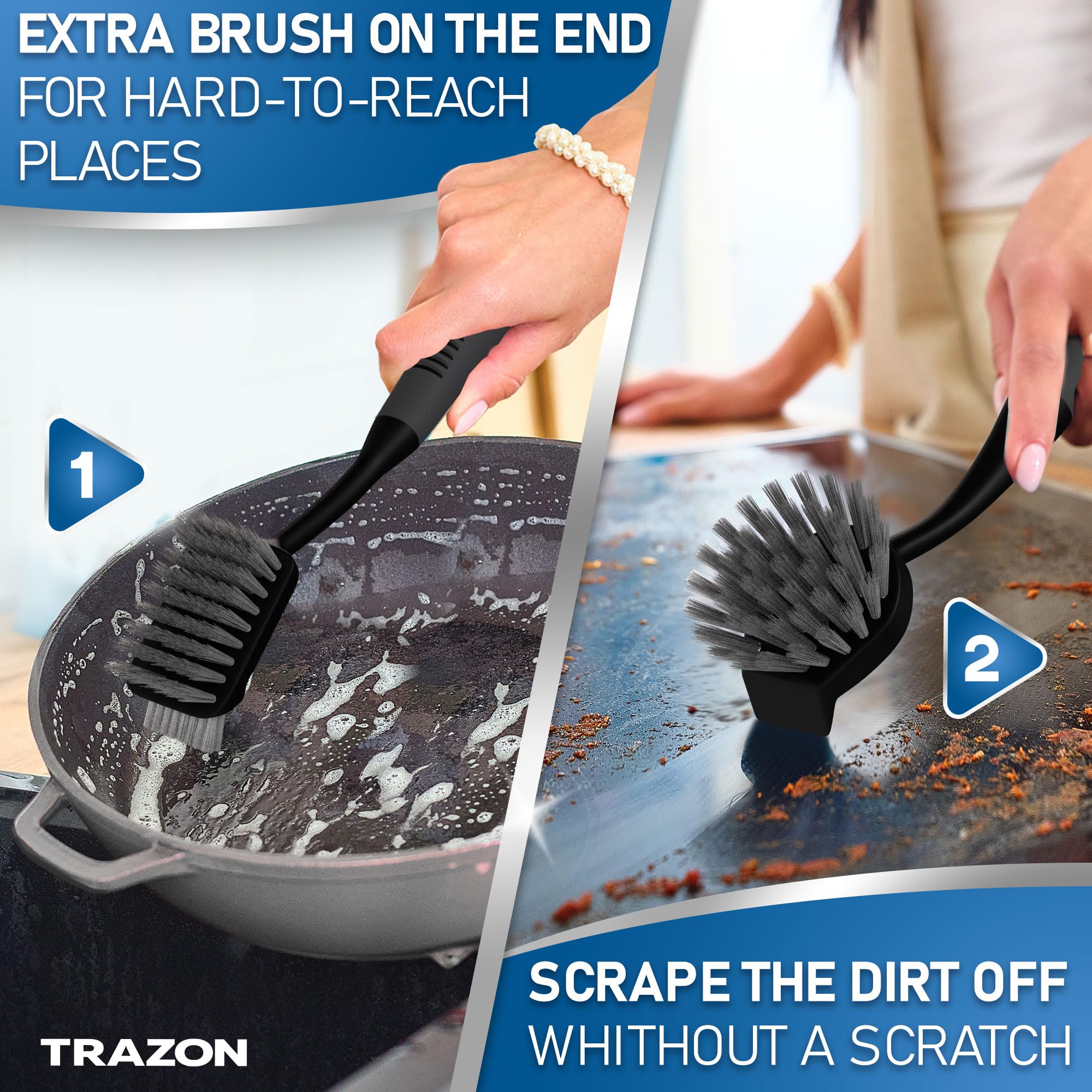 Dish Brush Set of 5 with Holder (5 Count)