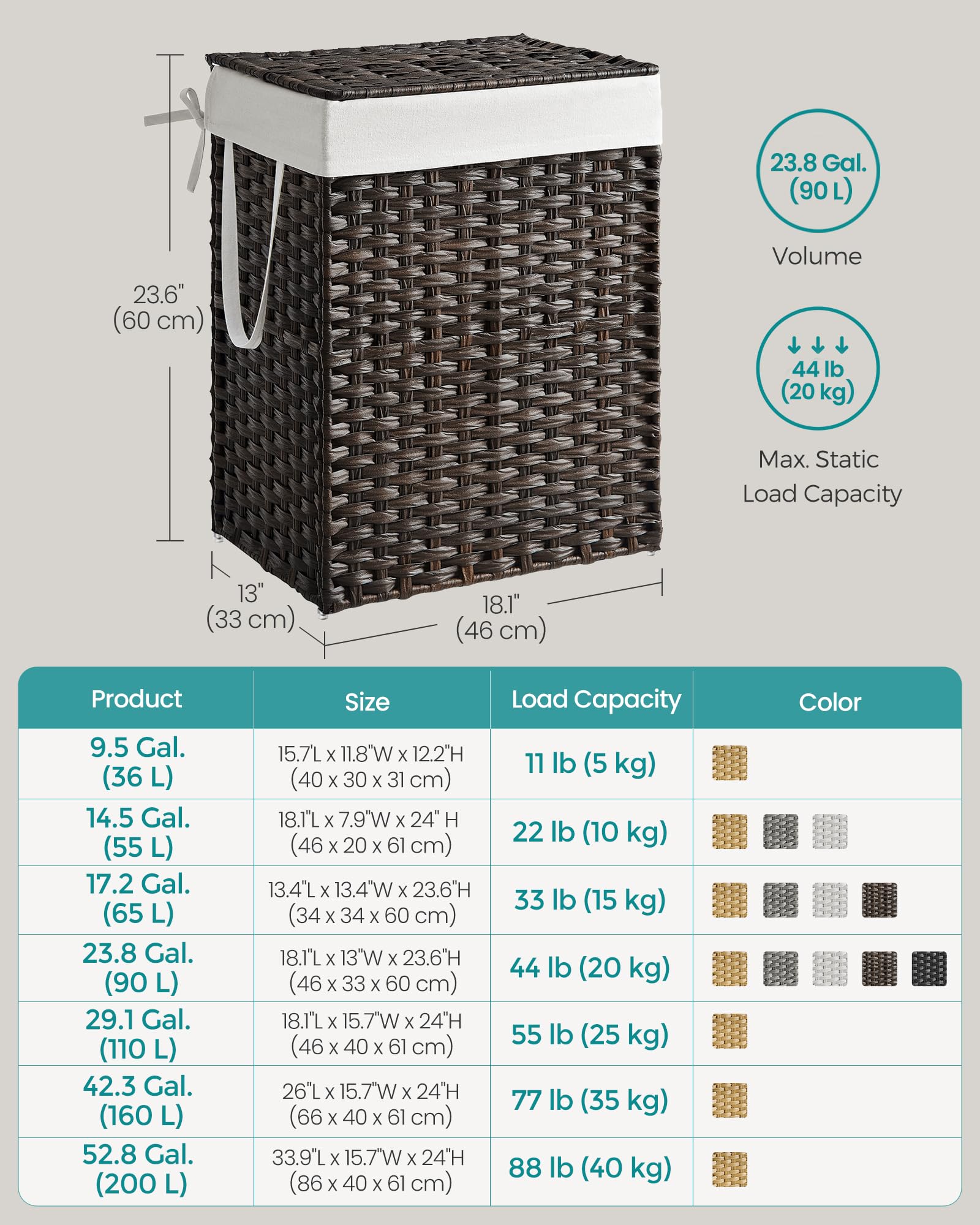 Laundry Hamper with Lid