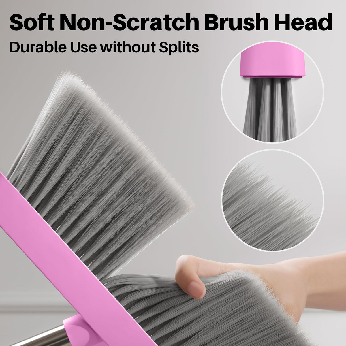 Pink Broom and Dustpan Set
