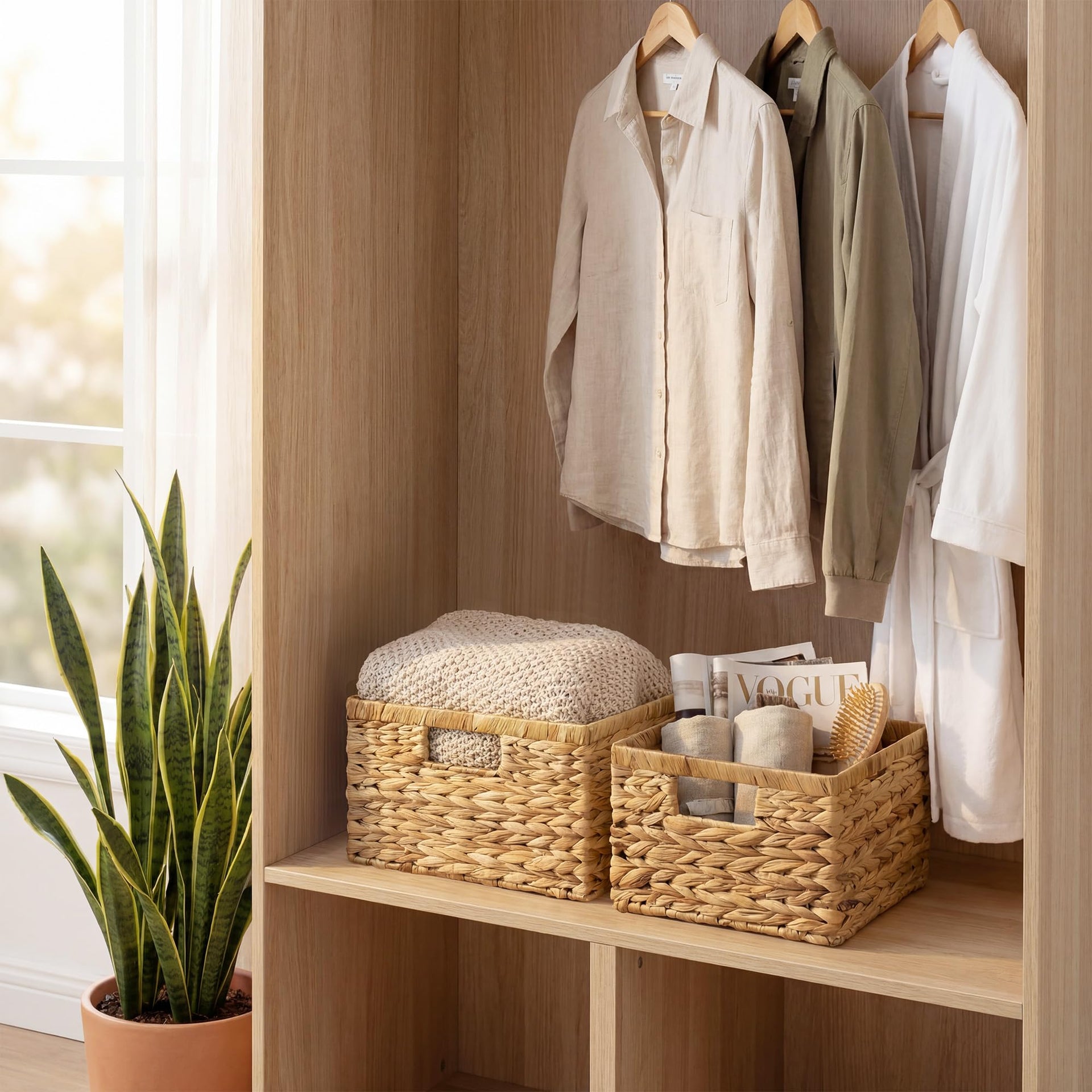Wicker Baskets for Storage (2 Count)