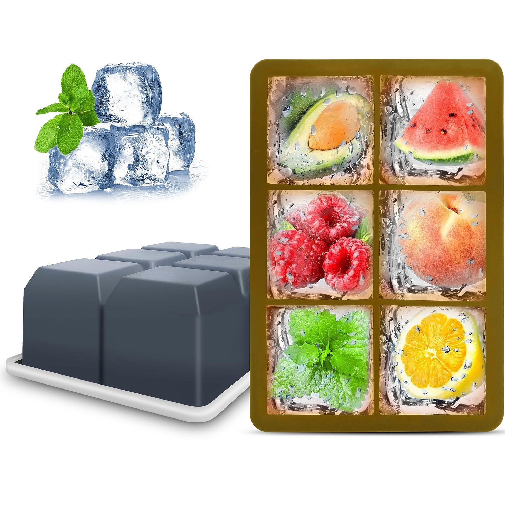 Silicone Ice Cube Trays with Lids (12.99 Count)