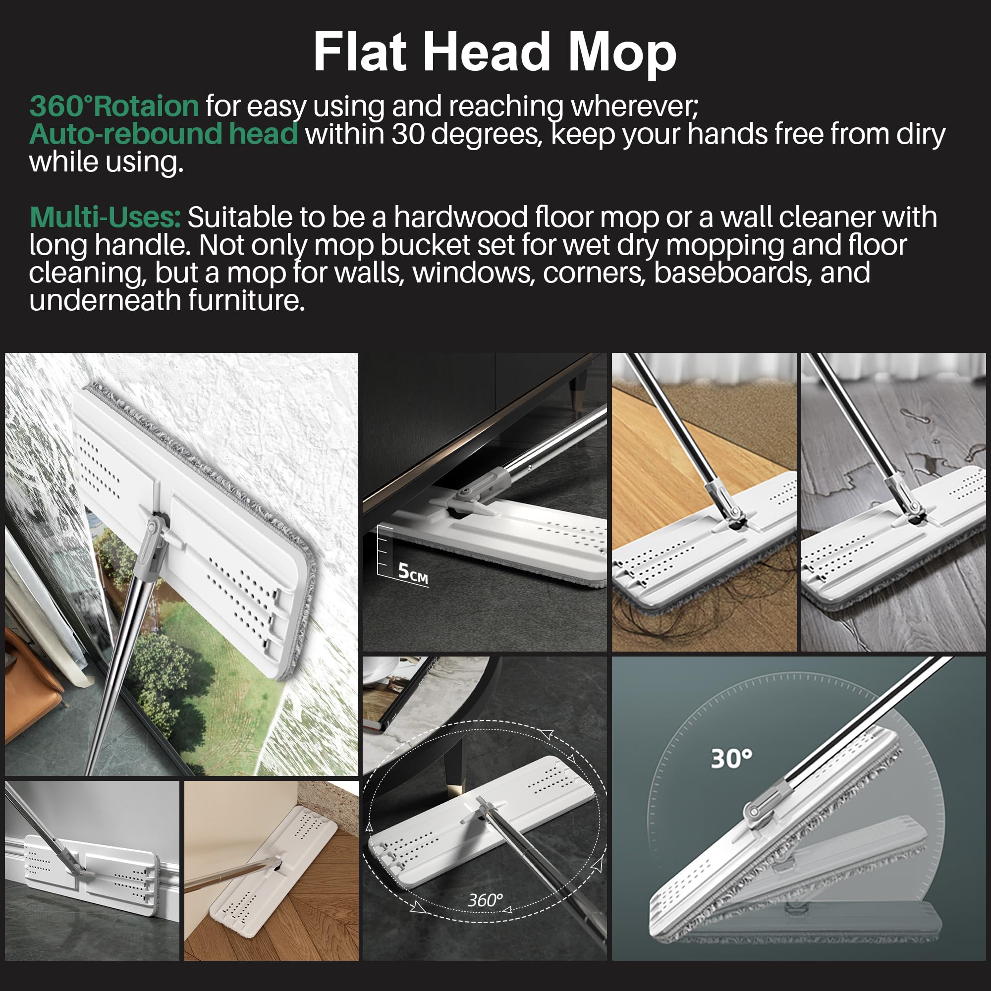 Mop and Bucket Set for Home and Commercial Use - ModHome Supplies