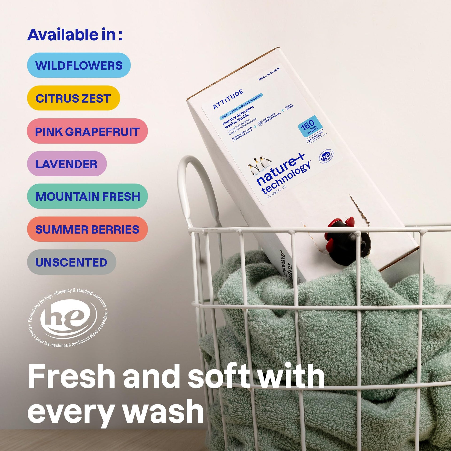 Liquid Laundry Detergent Refill (135.3 Fl Oz)