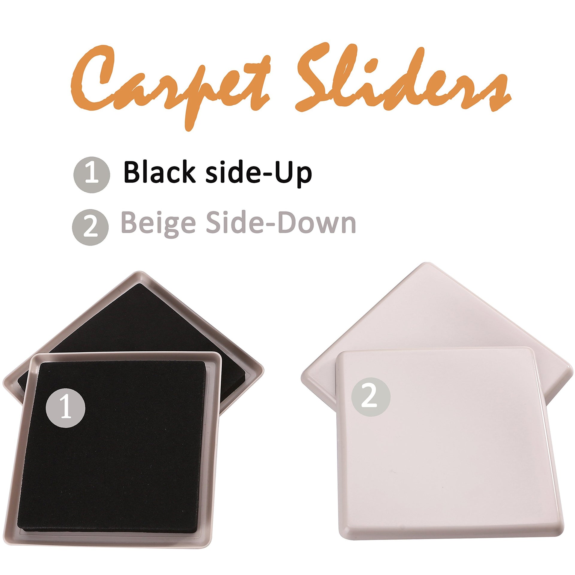 8pcs 5in.Reusable Carpet Slider (8 Count)