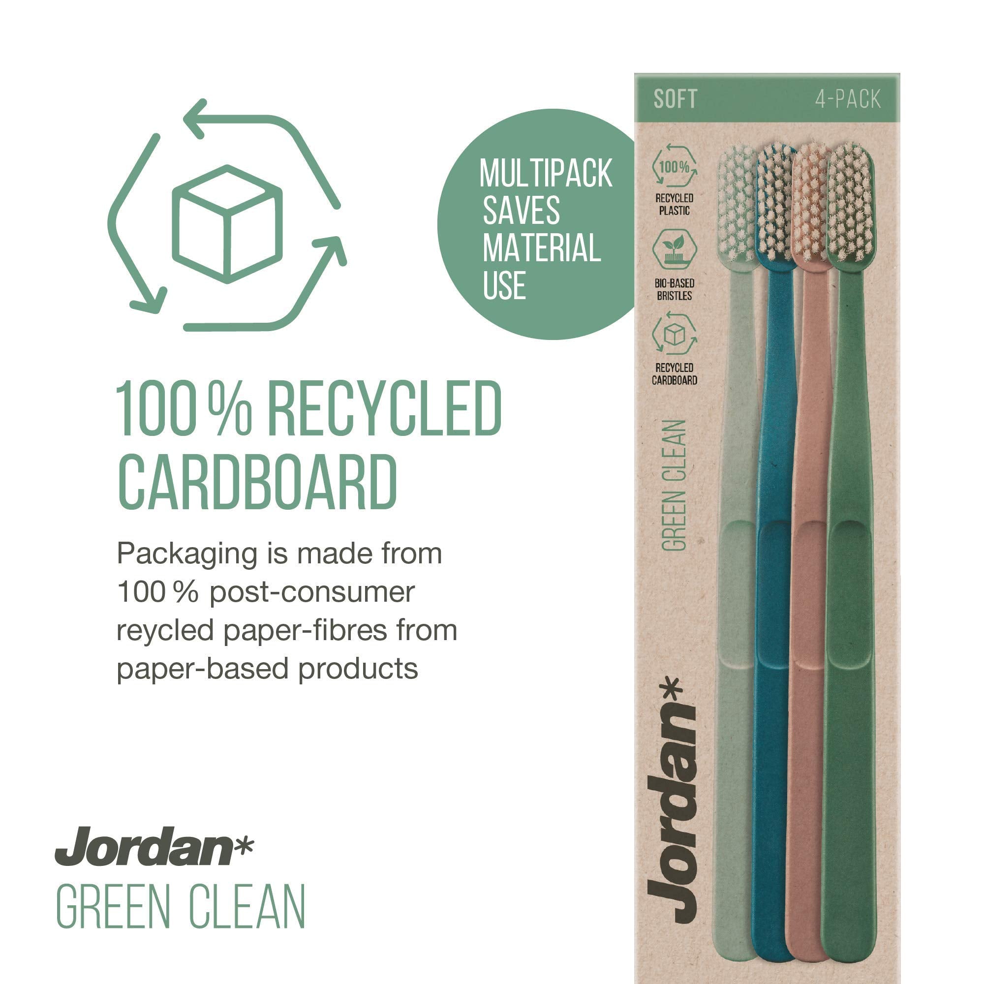 Green Clean Manual Toothbrush (4 Count)