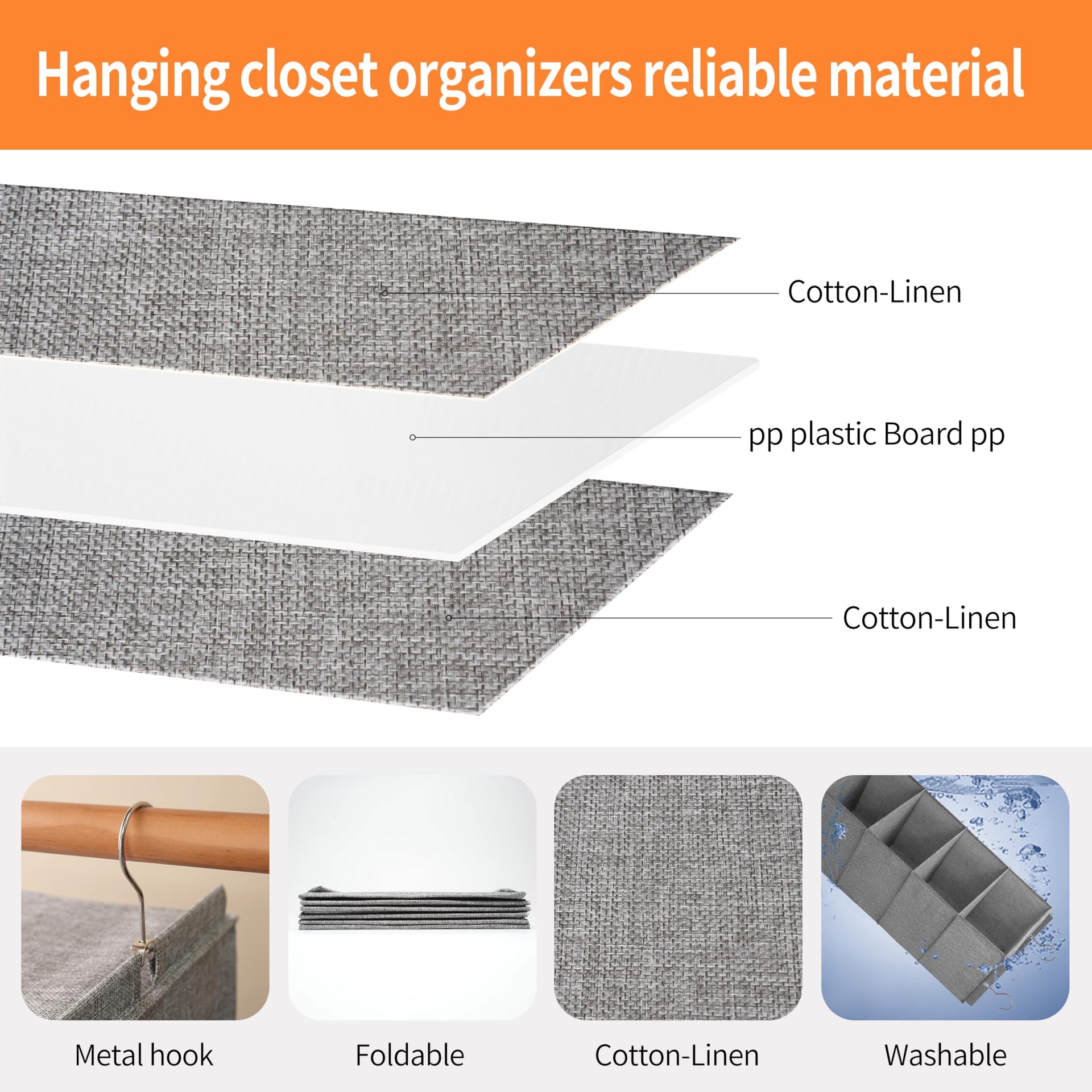 Large Hanging Sweater Organizer for Closet