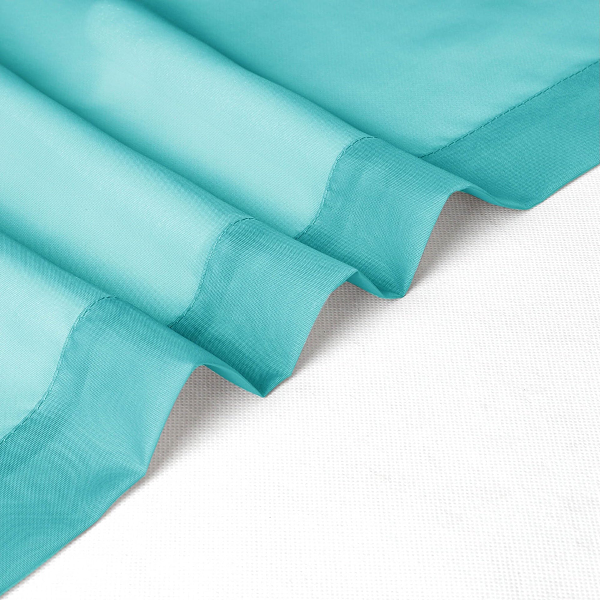 Turquoise Sheer Curtains 54 Inch Long 2 Panels (2 Count)