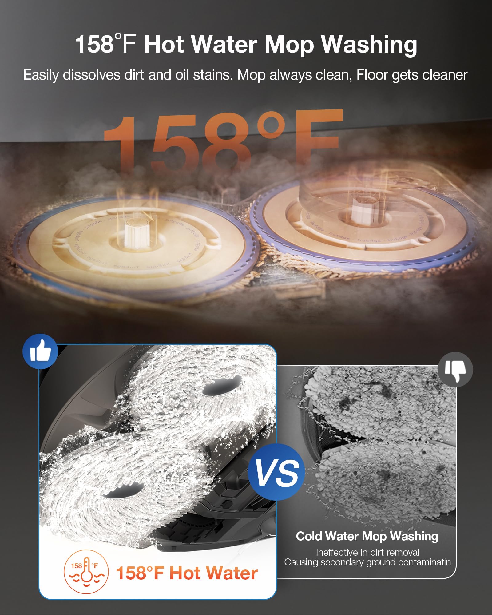 DEEBOT T30S AI Care Robot Vacuum and Mop