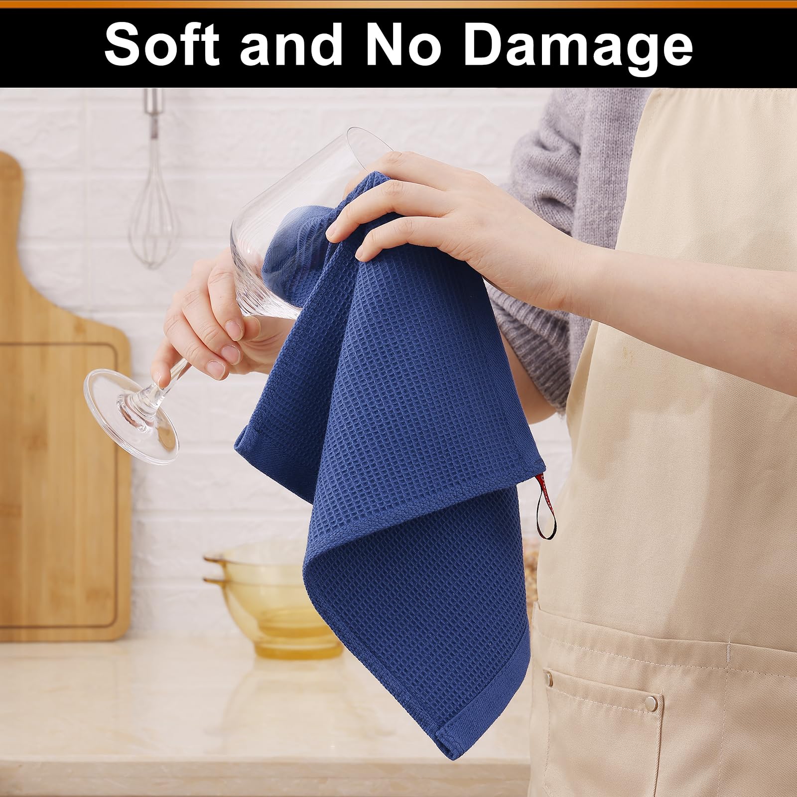 100% Cotton Waffle Weave Dish Cloths (24 Count)