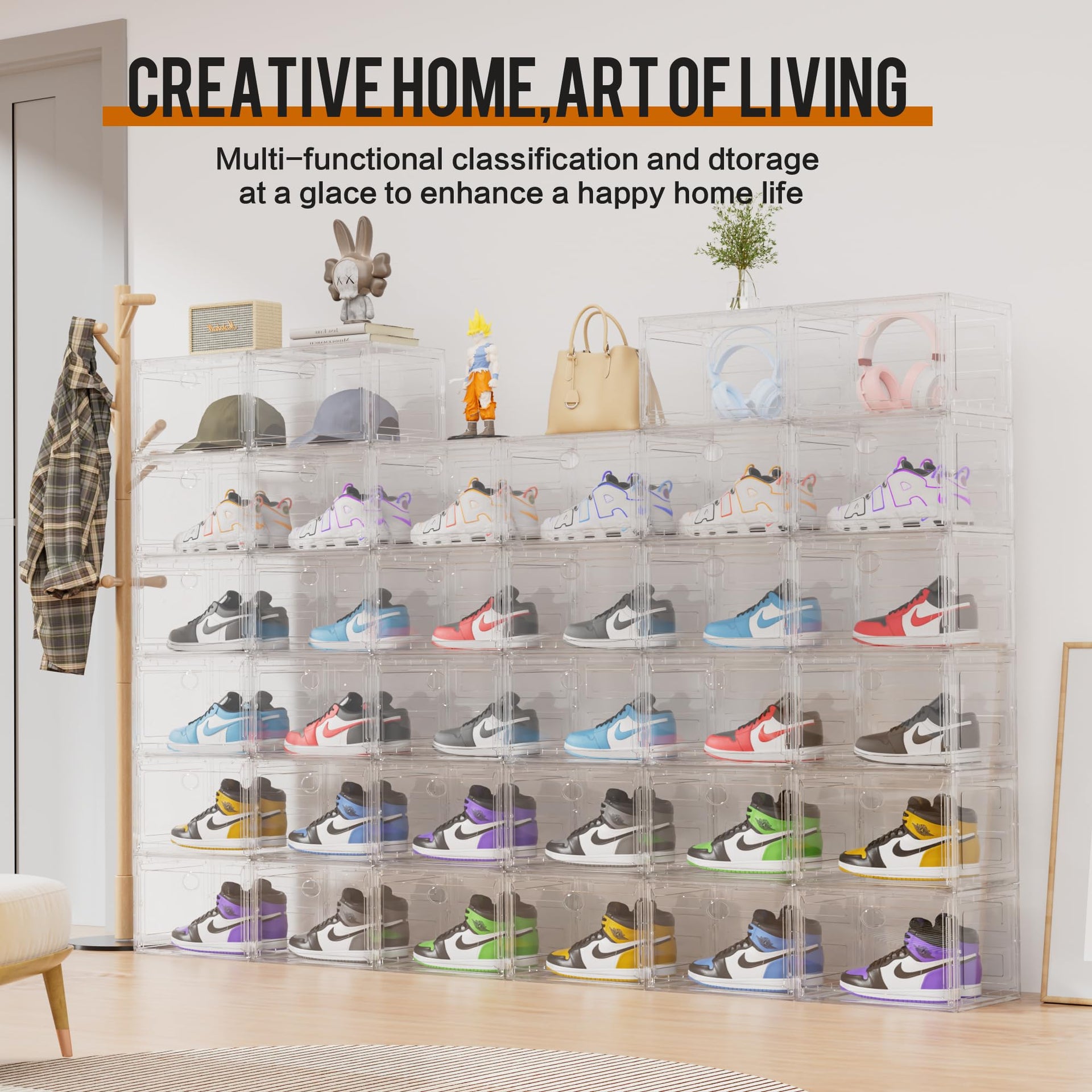 XL Shoe Storage Box Organizer (8 Count)