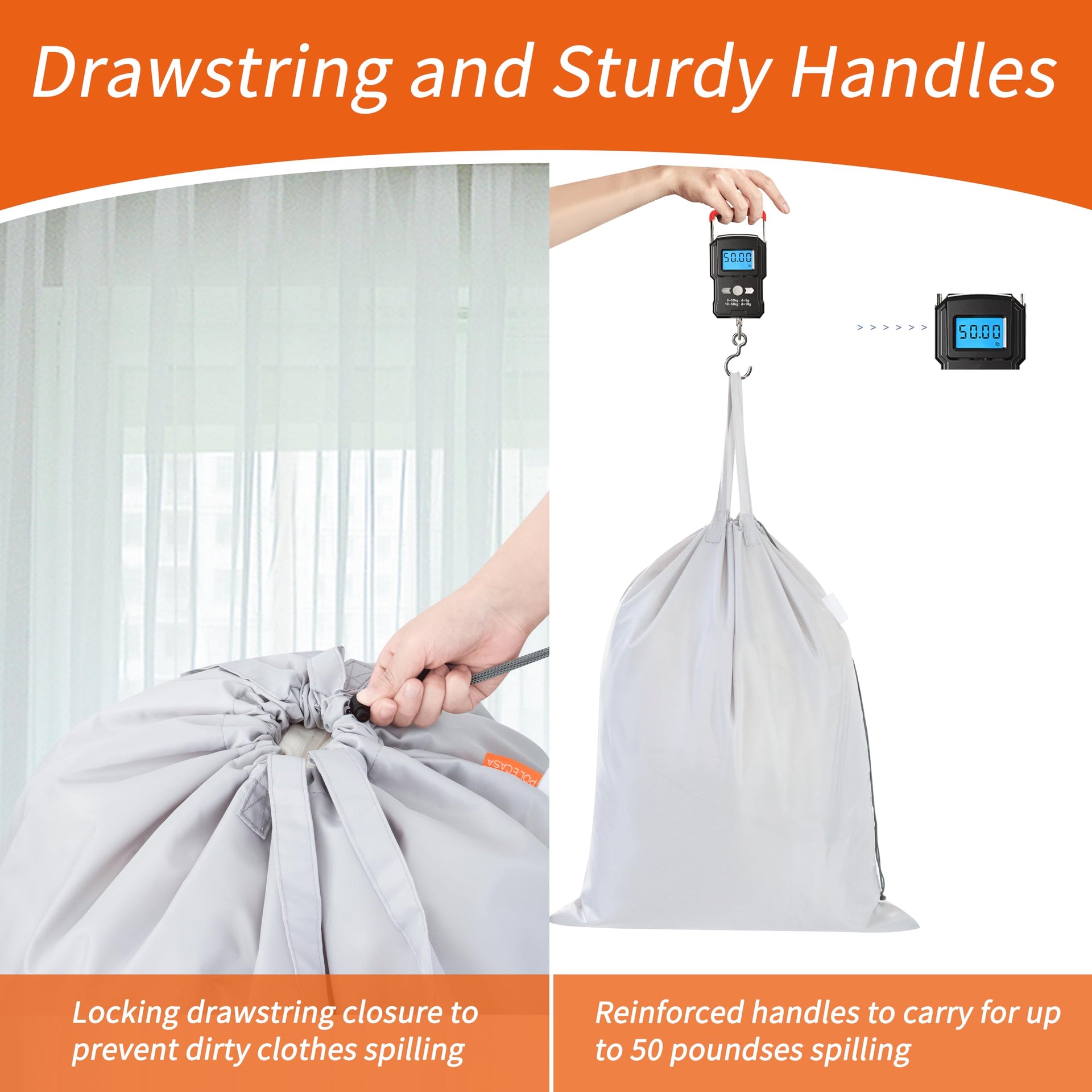 Extra Heavy Duty Laundry Bag with Handles