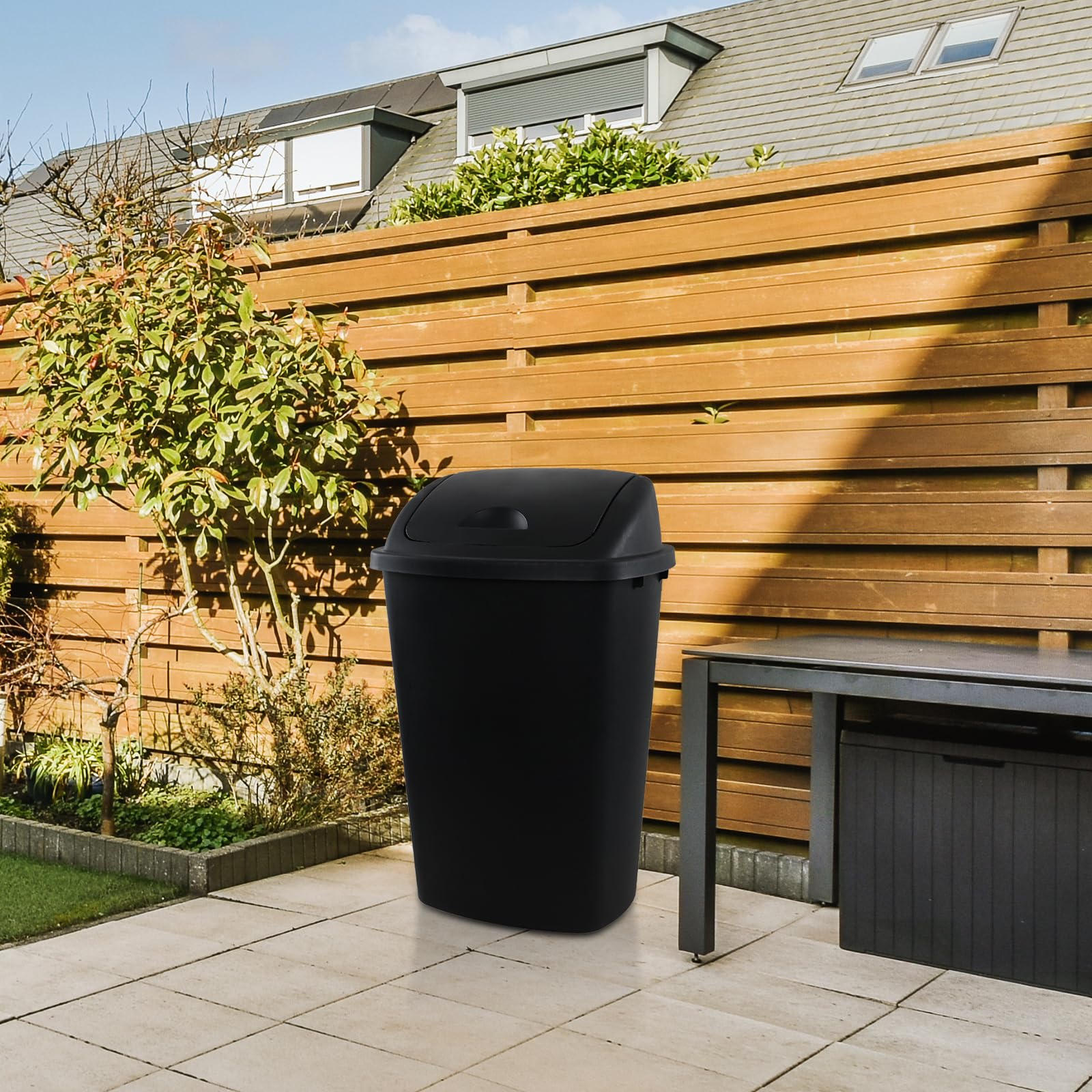 13 Gallon Swing Top Trash Can (4 Count)