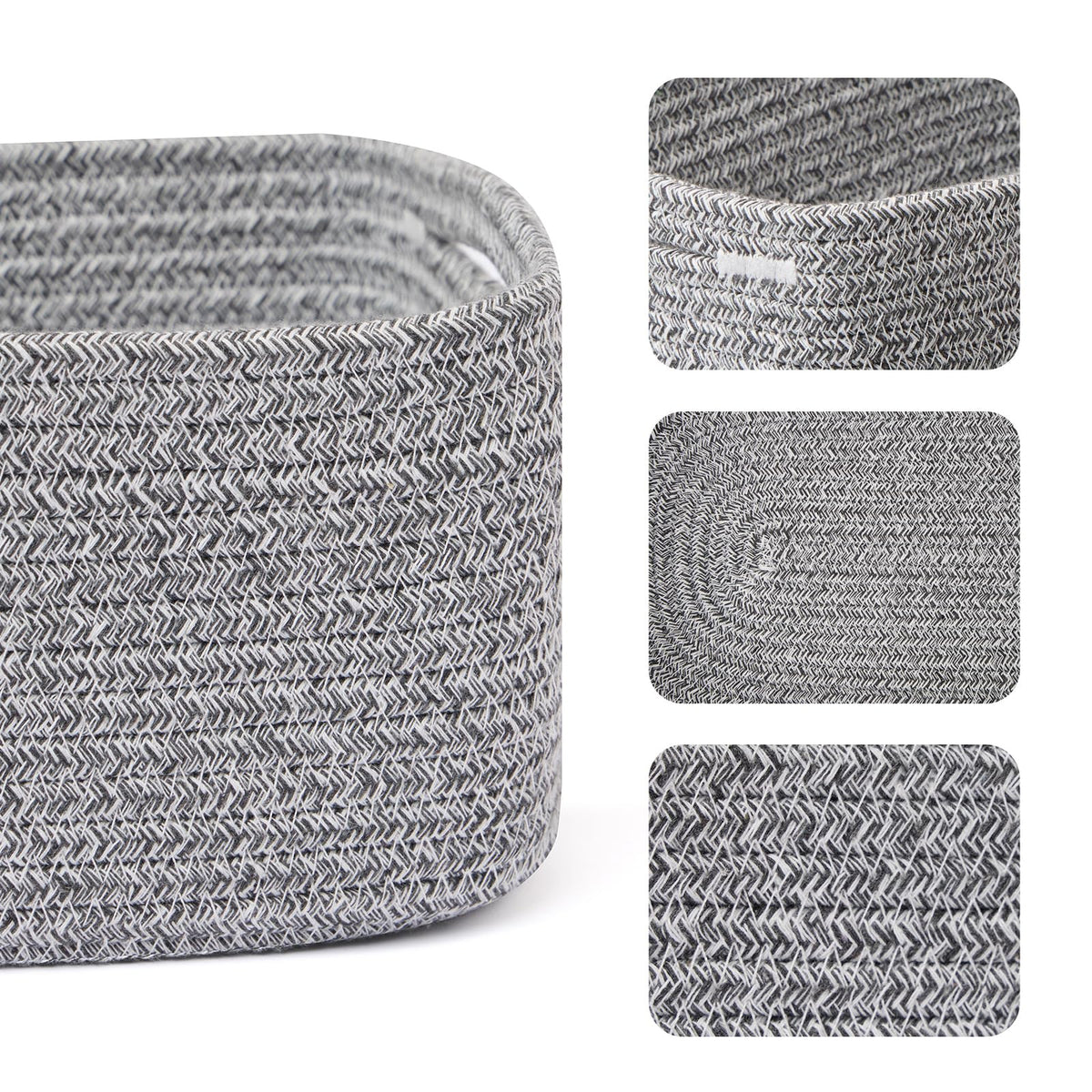 Small Storage Baskets for Organizing (4 Count)