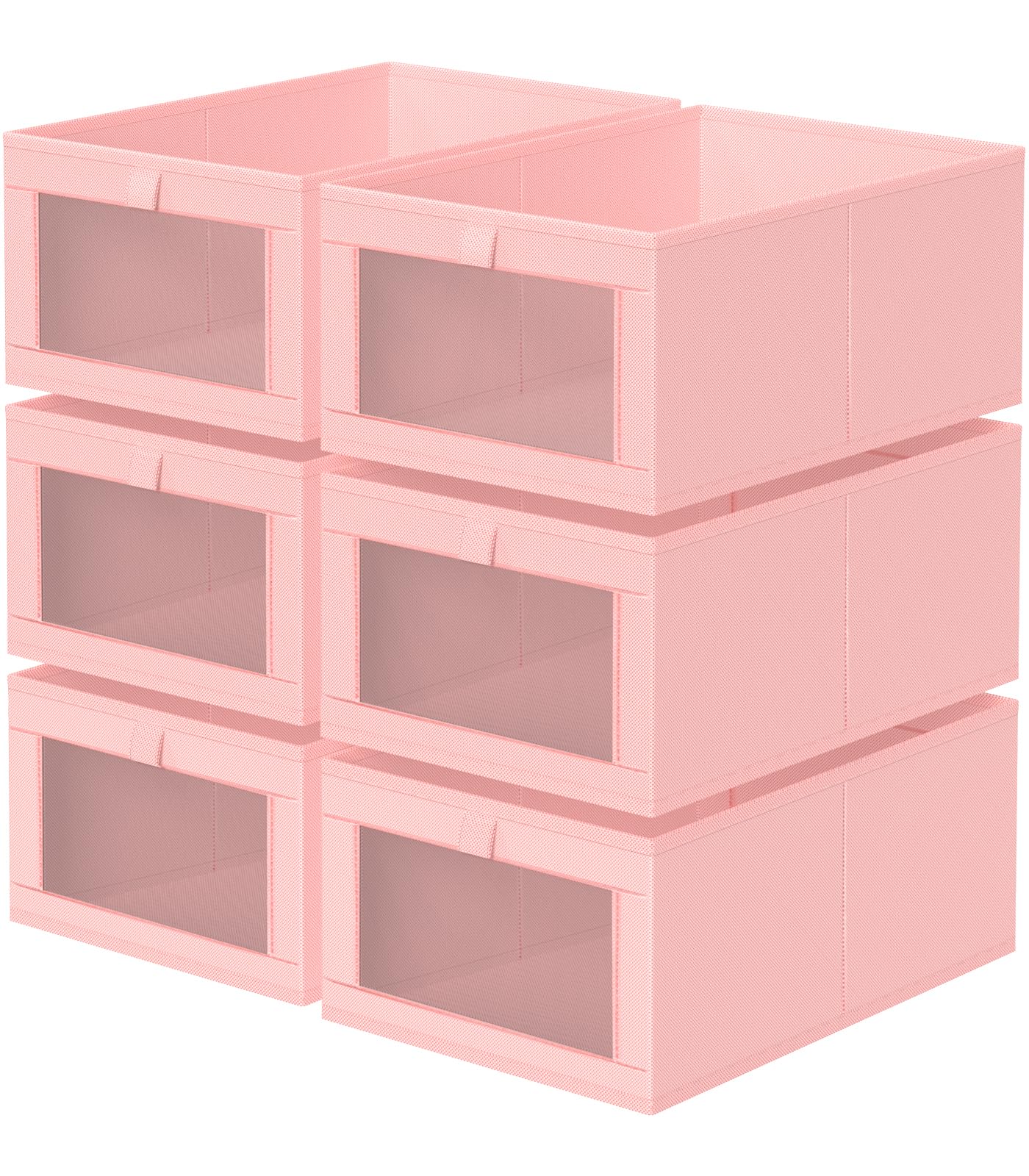 6 Pack Linen Closet Organizers and Storage (6 Count)
