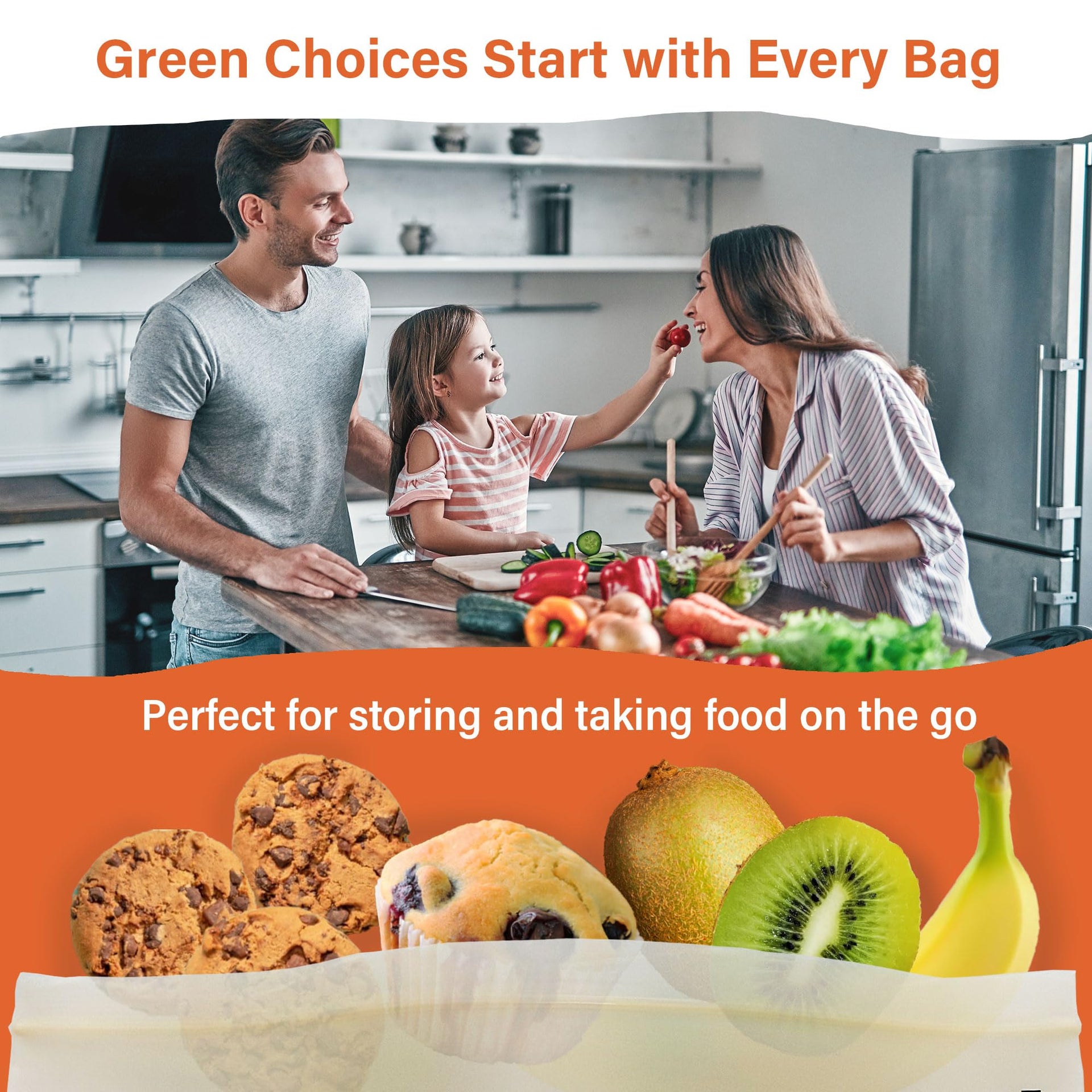 Compostable Food Storage Bags (30 Count)